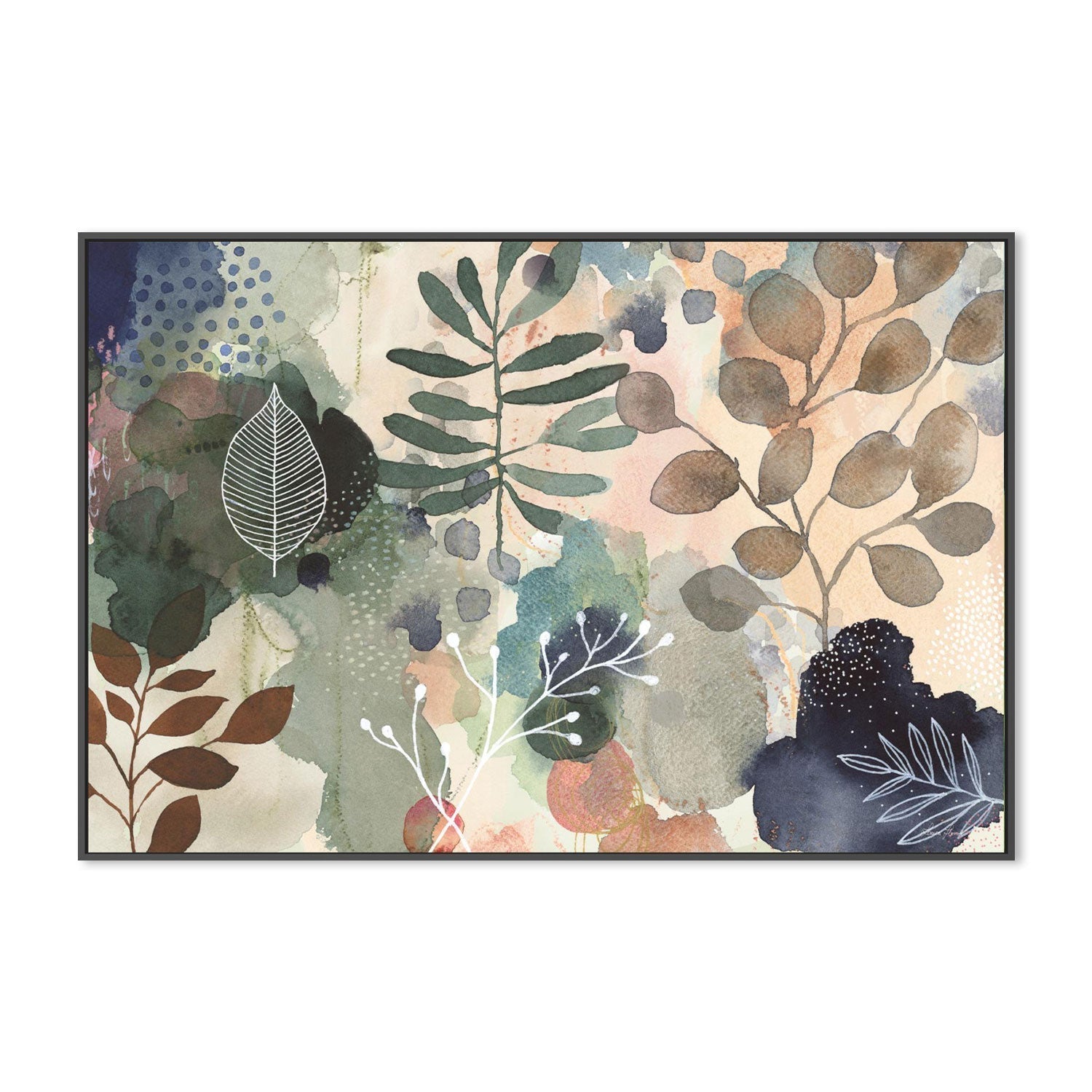 wall-art-print-canvas-poster-framed-Flourish and Flow-by-Laura Horn-Gioia Wall Art