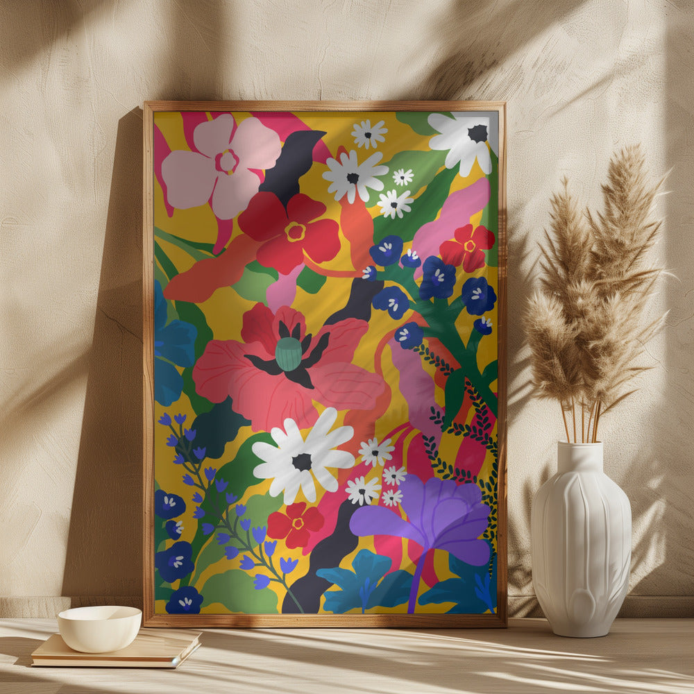 wall-art-print-canvas-poster-framed-Flourish in Colour , By Rafaela Mascaro-3