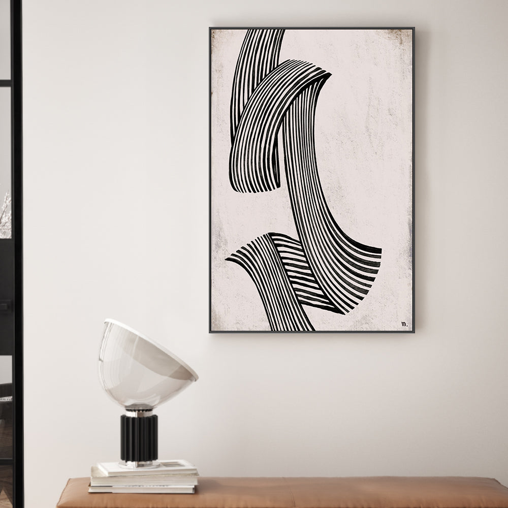 wall-art-print-canvas-poster-framed-Flow, Style A , By Marco Marella-2