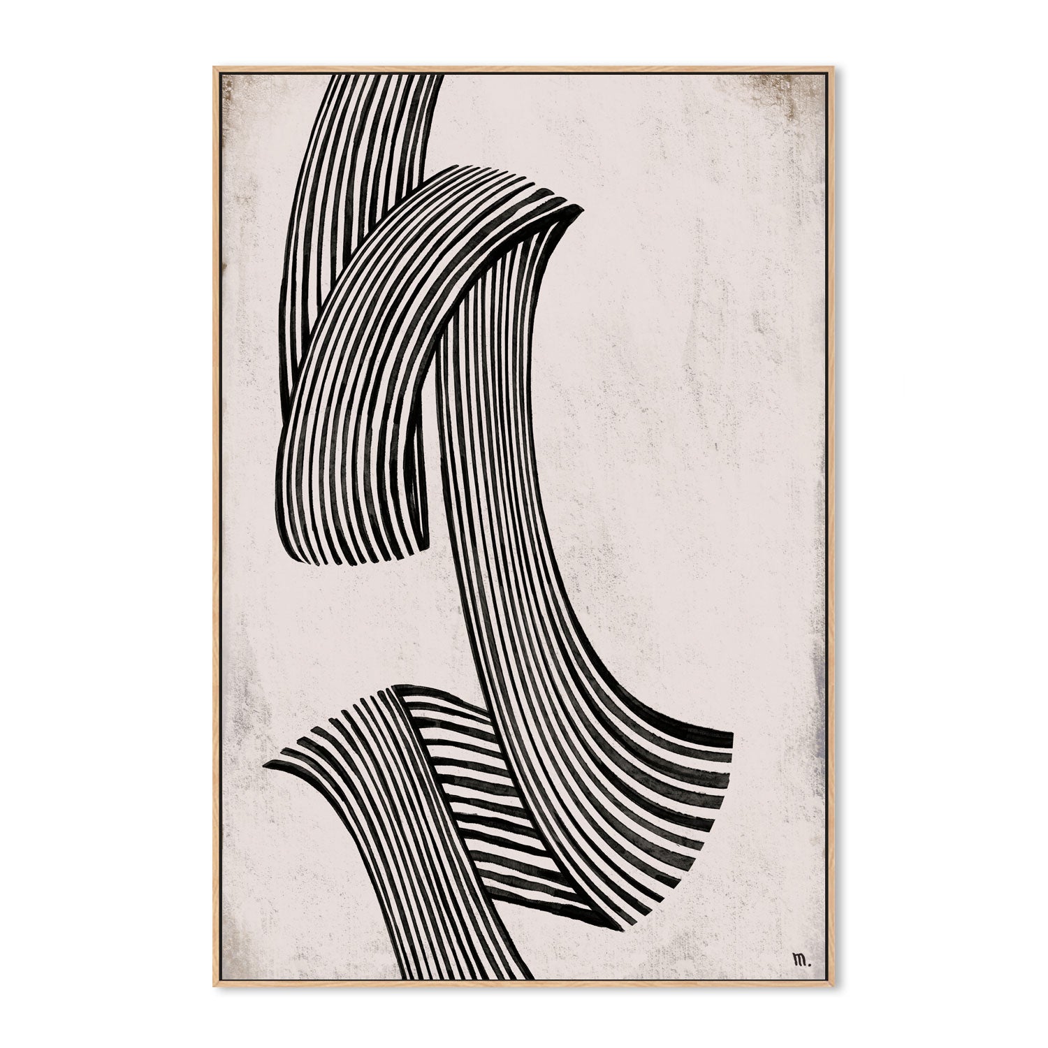 wall-art-print-canvas-poster-framed-Flow, Style A , By Marco Marella-4