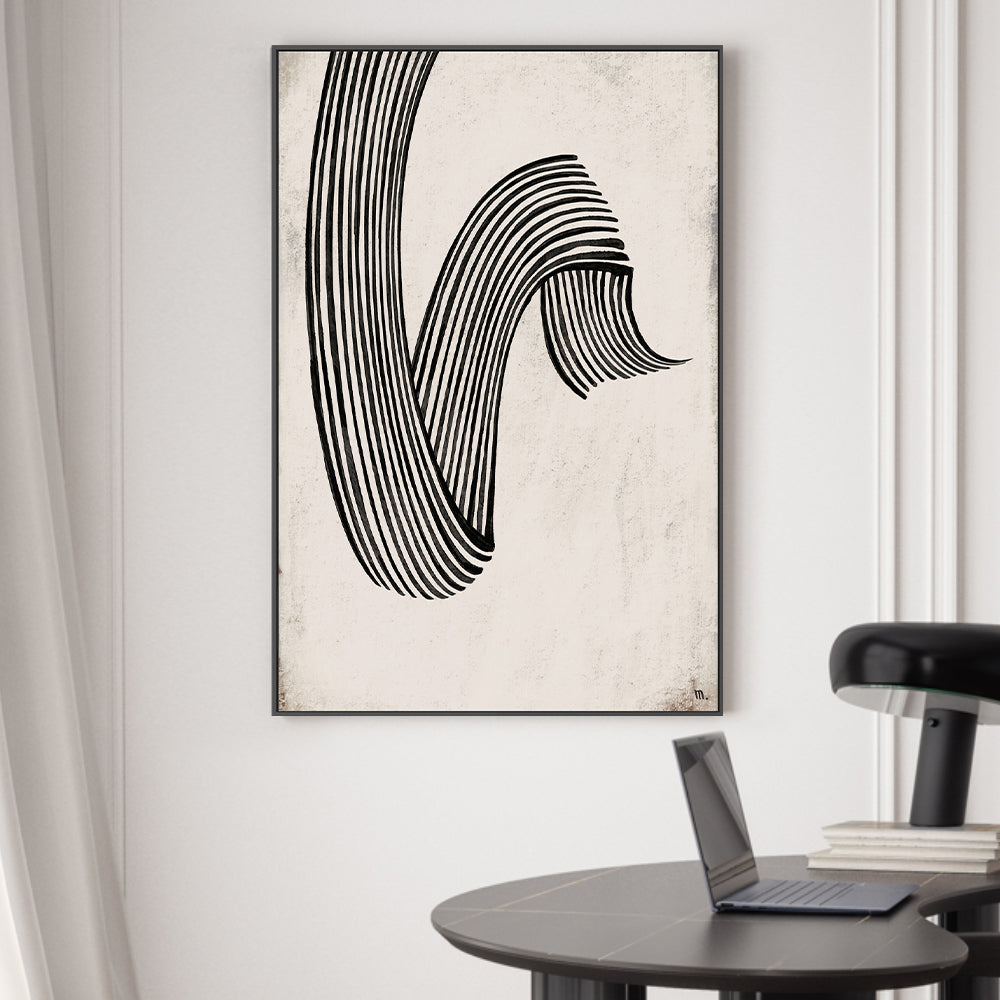 wall-art-print-canvas-poster-framed-Flow, Style B , By Marco Marella-2