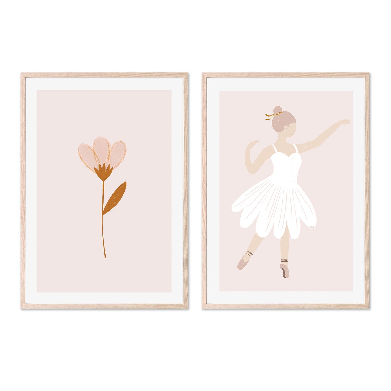 wall-art-print-canvas-poster-framed-Flower and the ballerina, Set Of 2 , By Menina Lisboa-6