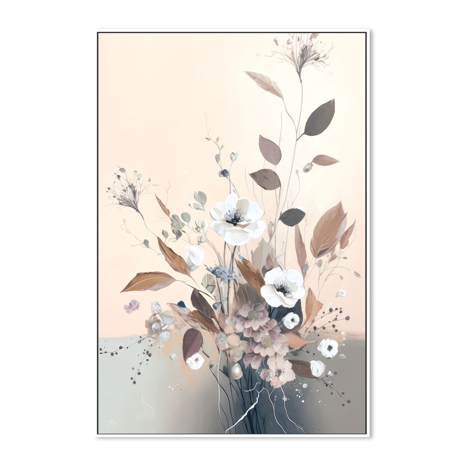 wall-art-print-canvas-poster-framed-Flower Art , By Bella Eve-5