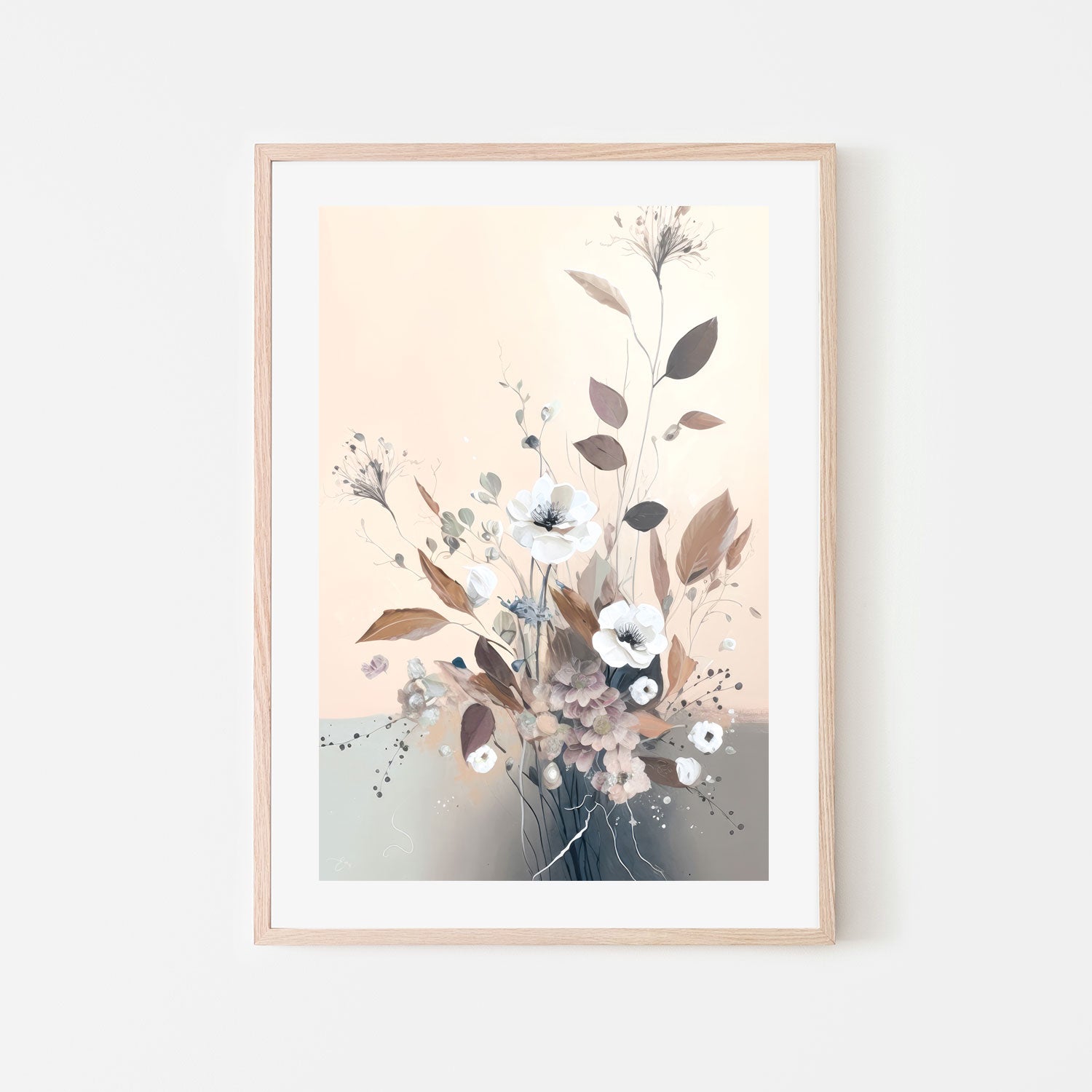 wall-art-print-canvas-poster-framed-Flower Art , By Bella Eve-6