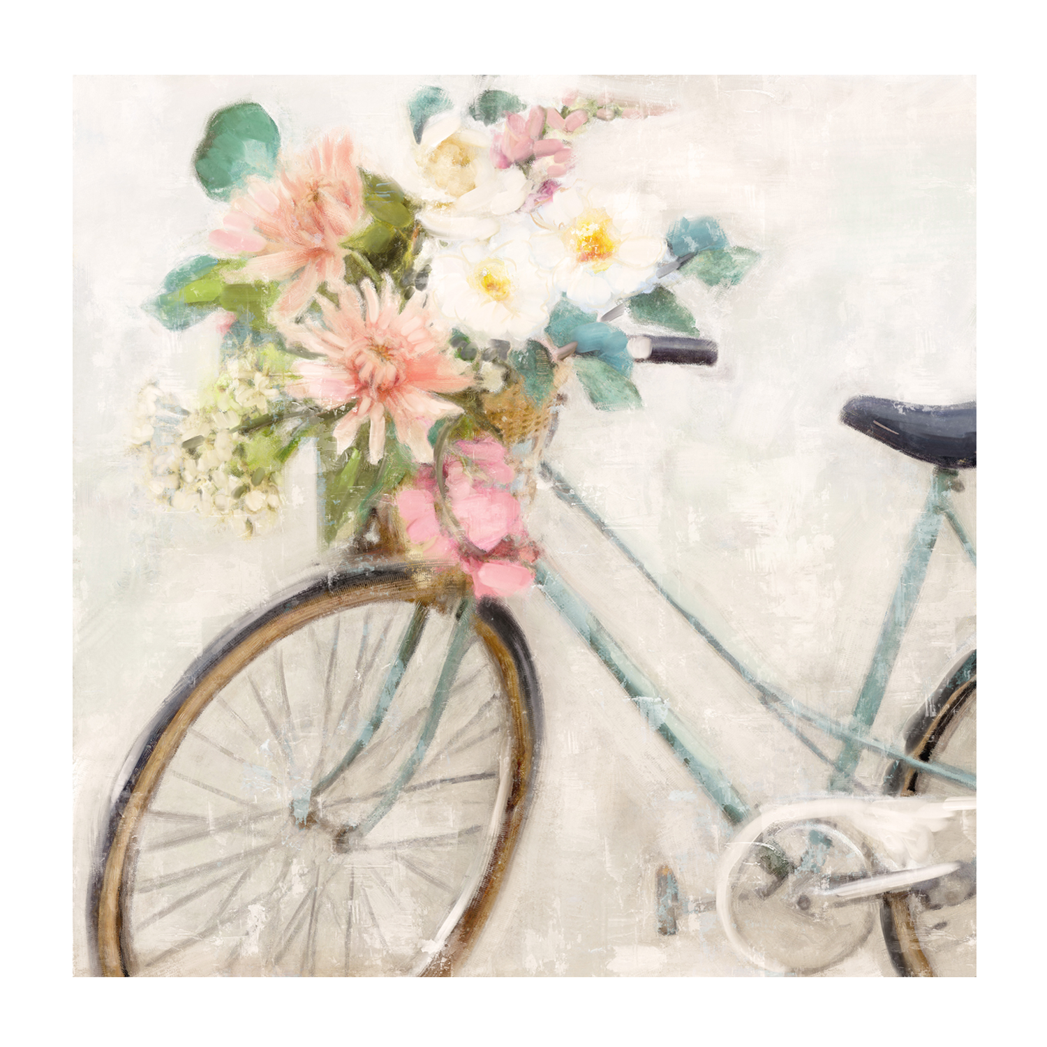 wall-art-print-canvas-poster-framed-Flower Bike, Style A , By Nina Blue-1