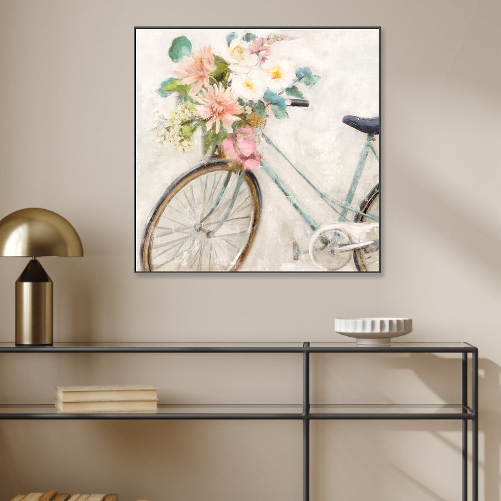 wall-art-print-canvas-poster-framed-Flower Bike, Style A , By Nina Blue-2