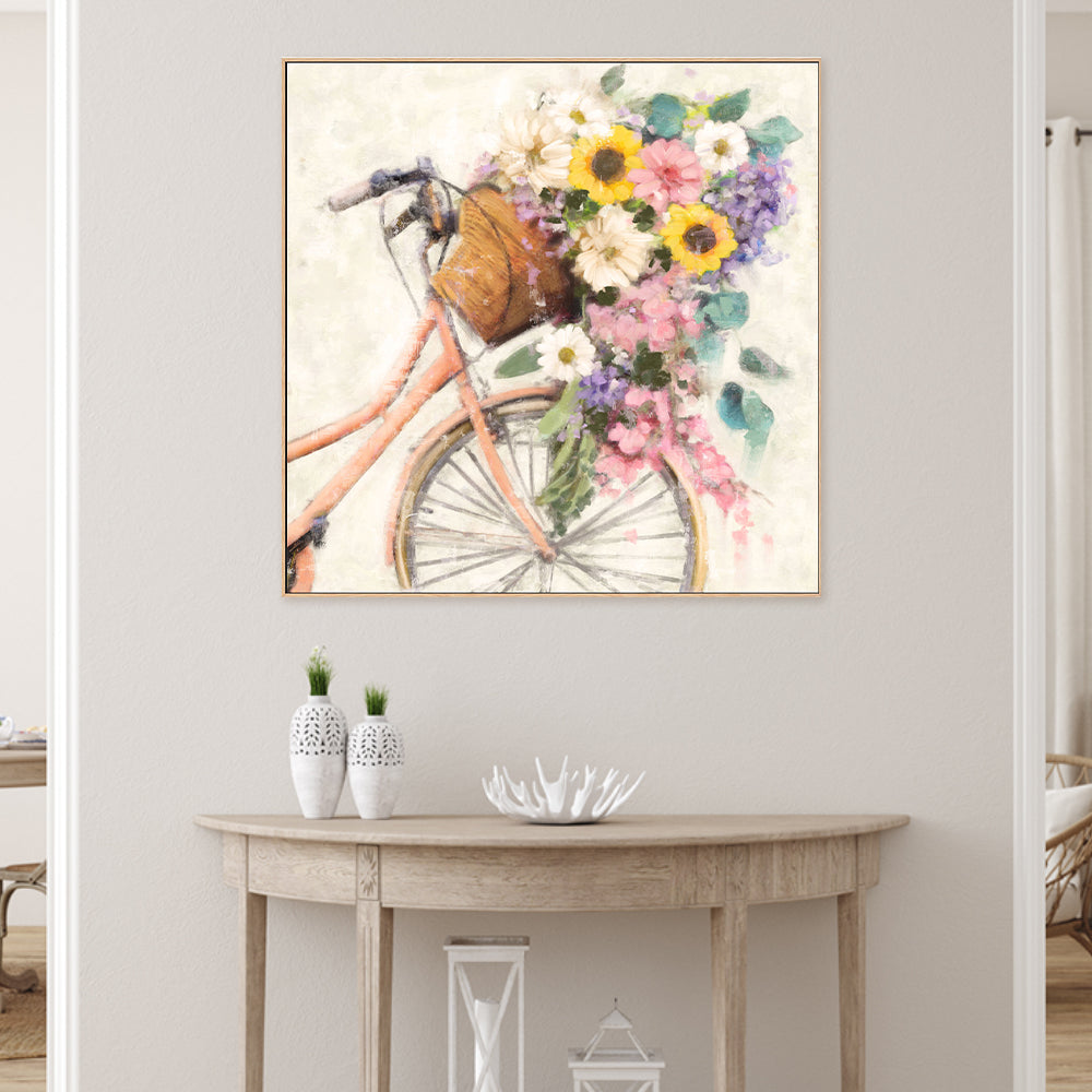 wall-art-print-canvas-poster-framed-Flower Bike, Style B , By Nina Blue-2