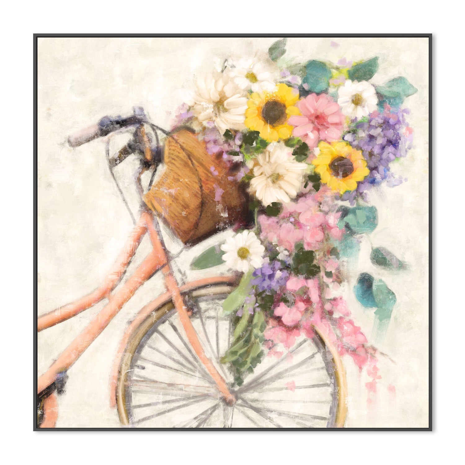 wall-art-print-canvas-poster-framed-Flower Bike, Style B , By Nina Blue-3