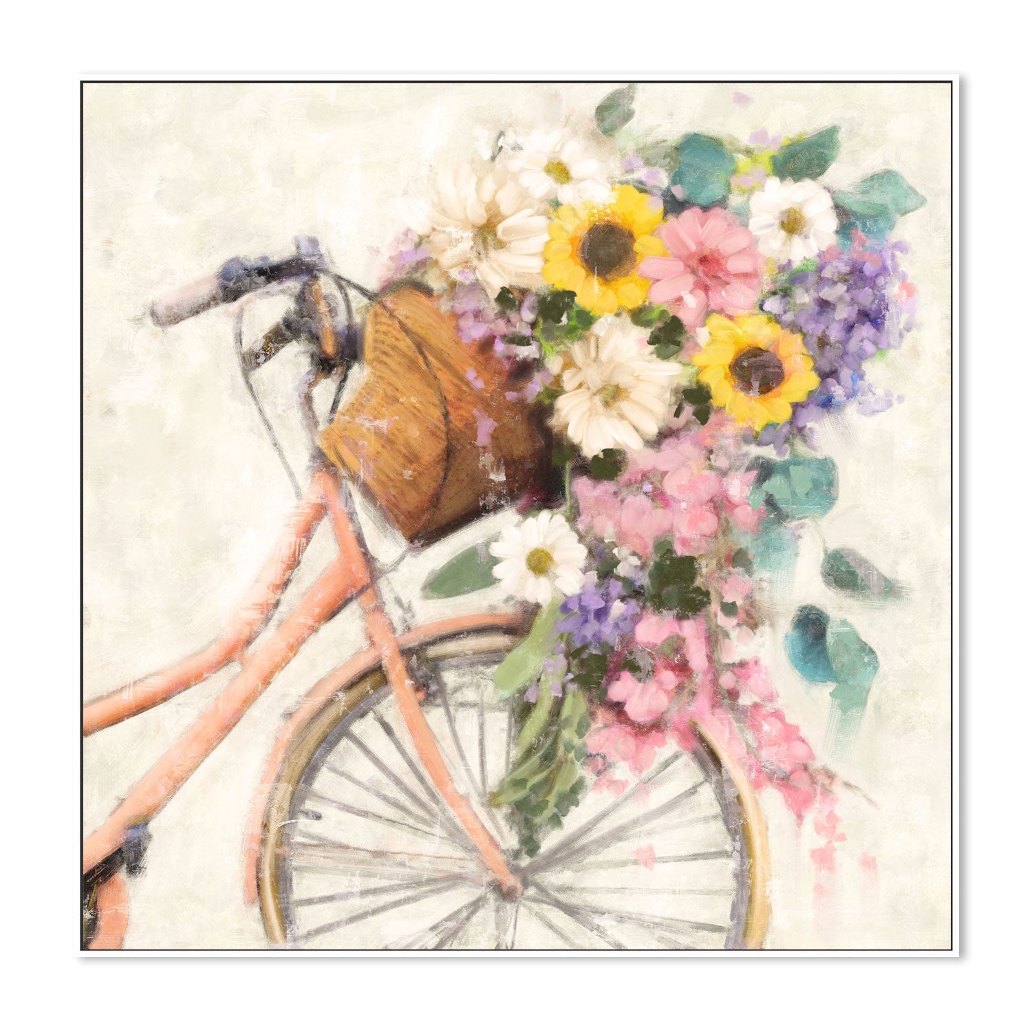 wall-art-print-canvas-poster-framed-Flower Bike, Style B , By Nina Blue-5