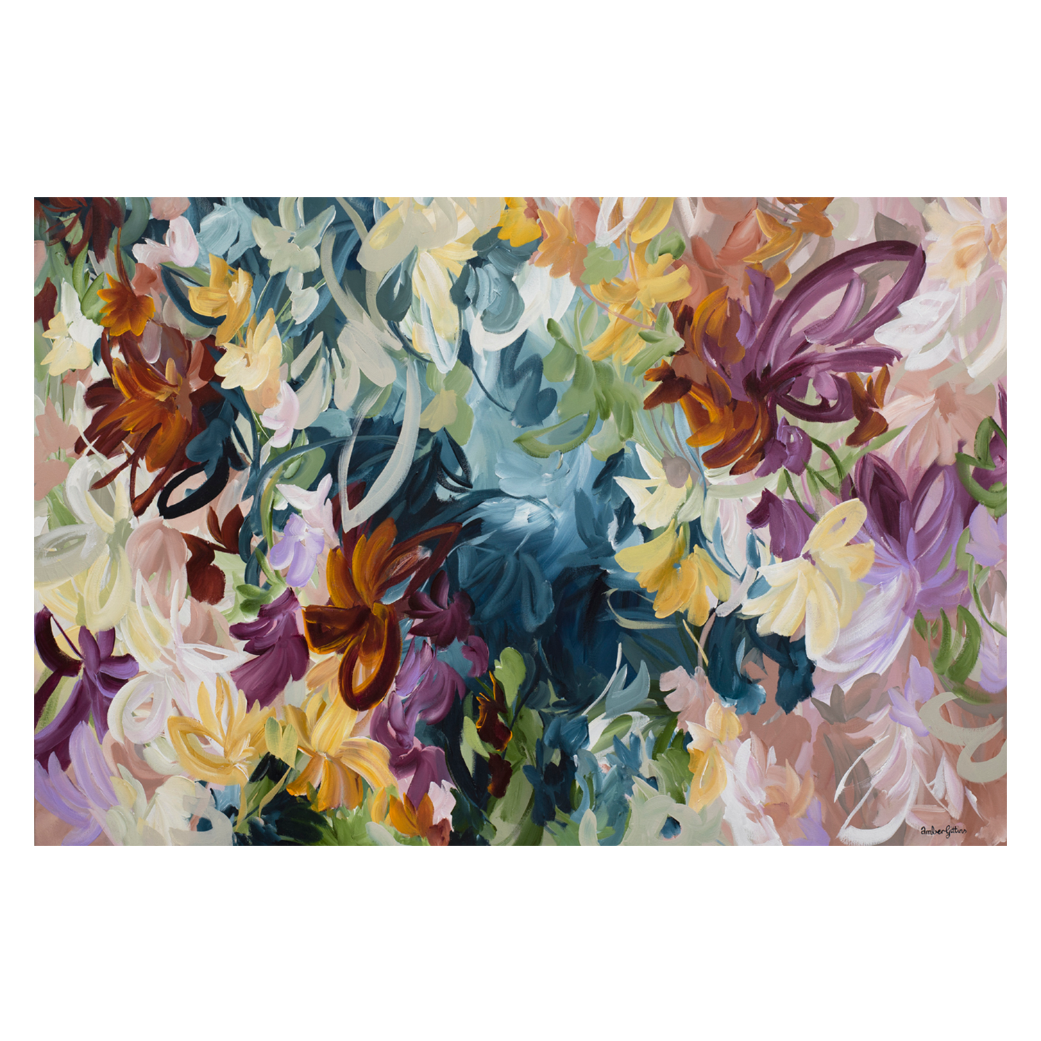 wall-art-print-canvas-poster-framed-Flower Bouquet , By Amber Gittins-1