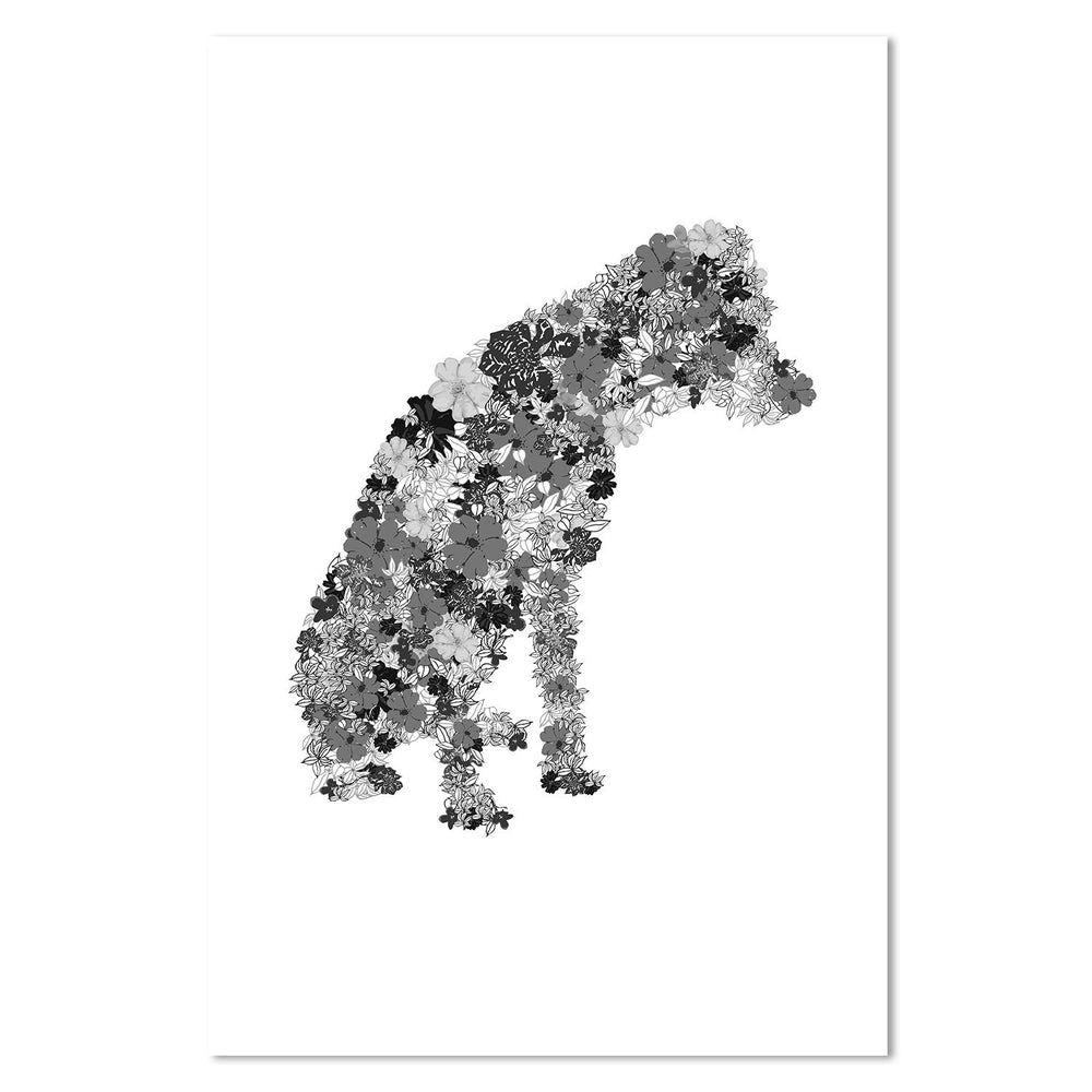 wall-art-print-canvas-poster-framed-Flower Dog-by-Danushka Abeygoda-Gioia Wall Art