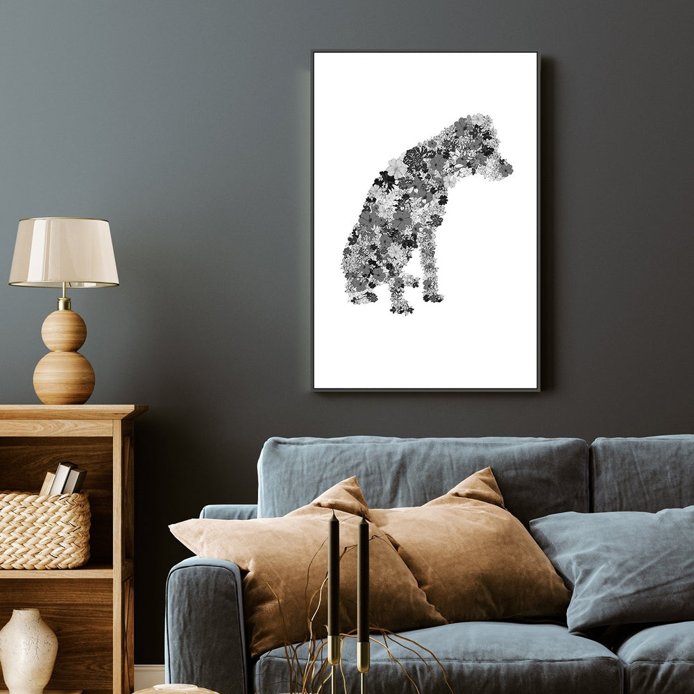 wall-art-print-canvas-poster-framed-Flower Dog-by-Danushka Abeygoda-Gioia Wall Art