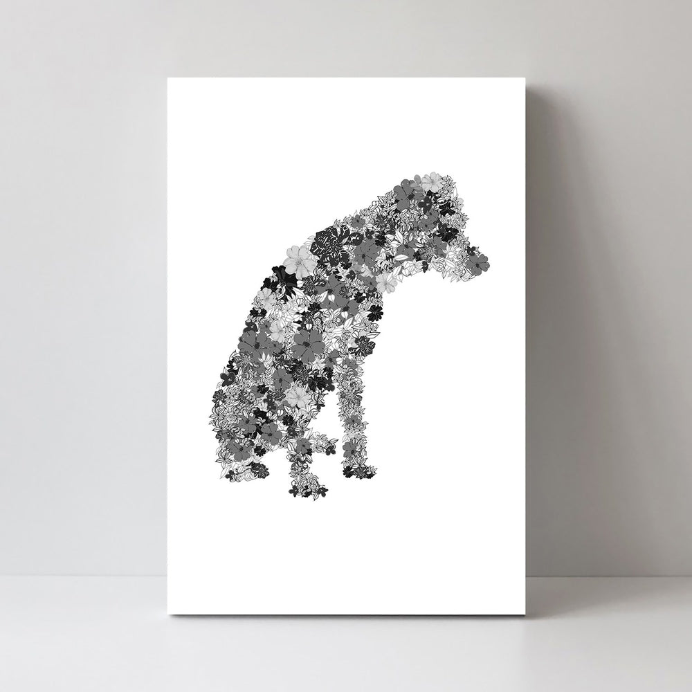 wall-art-print-canvas-poster-framed-Flower Dog-by-Danushka Abeygoda-Gioia Wall Art