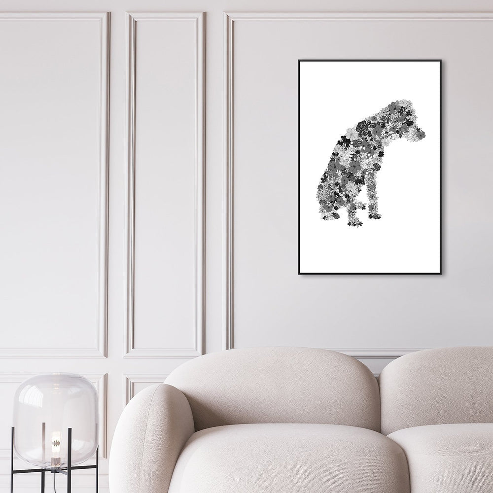 wall-art-print-canvas-poster-framed-Flower Dog-by-Danushka Abeygoda-Gioia Wall Art