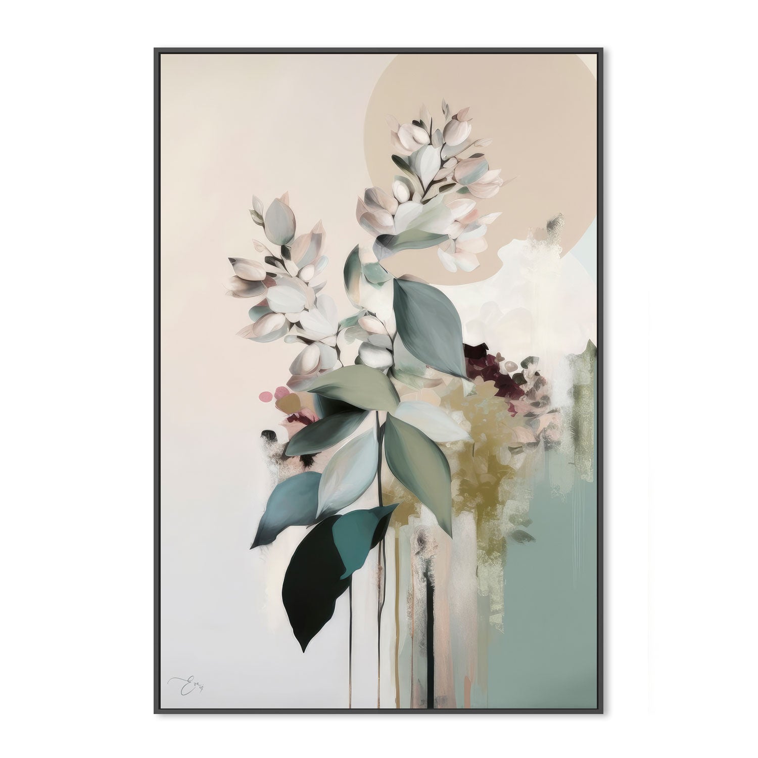 wall-art-print-canvas-poster-framed-Flower Impressions , By Bella Eve-3