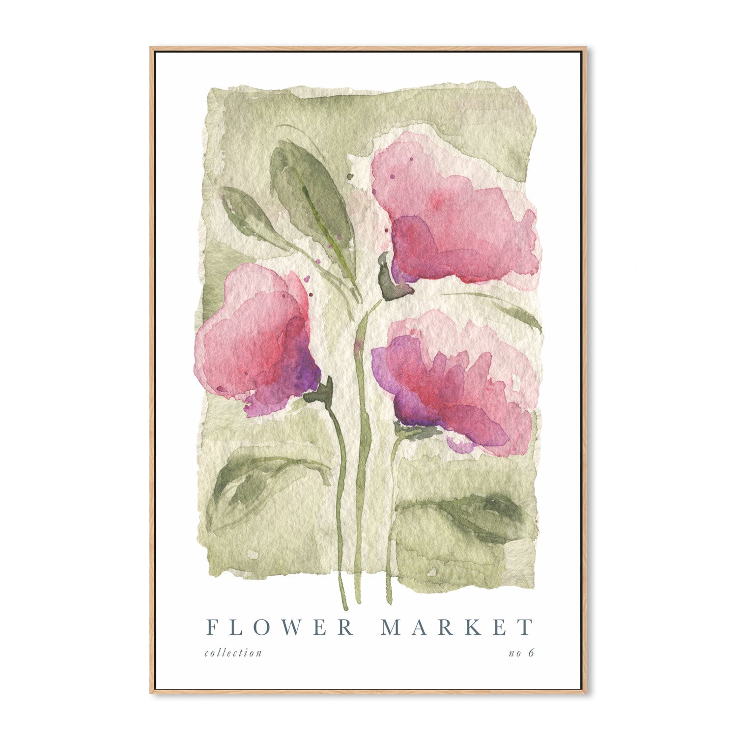 wall-art-print-canvas-poster-framed-Flower Market, Style F-GIOIA-WALL-ART