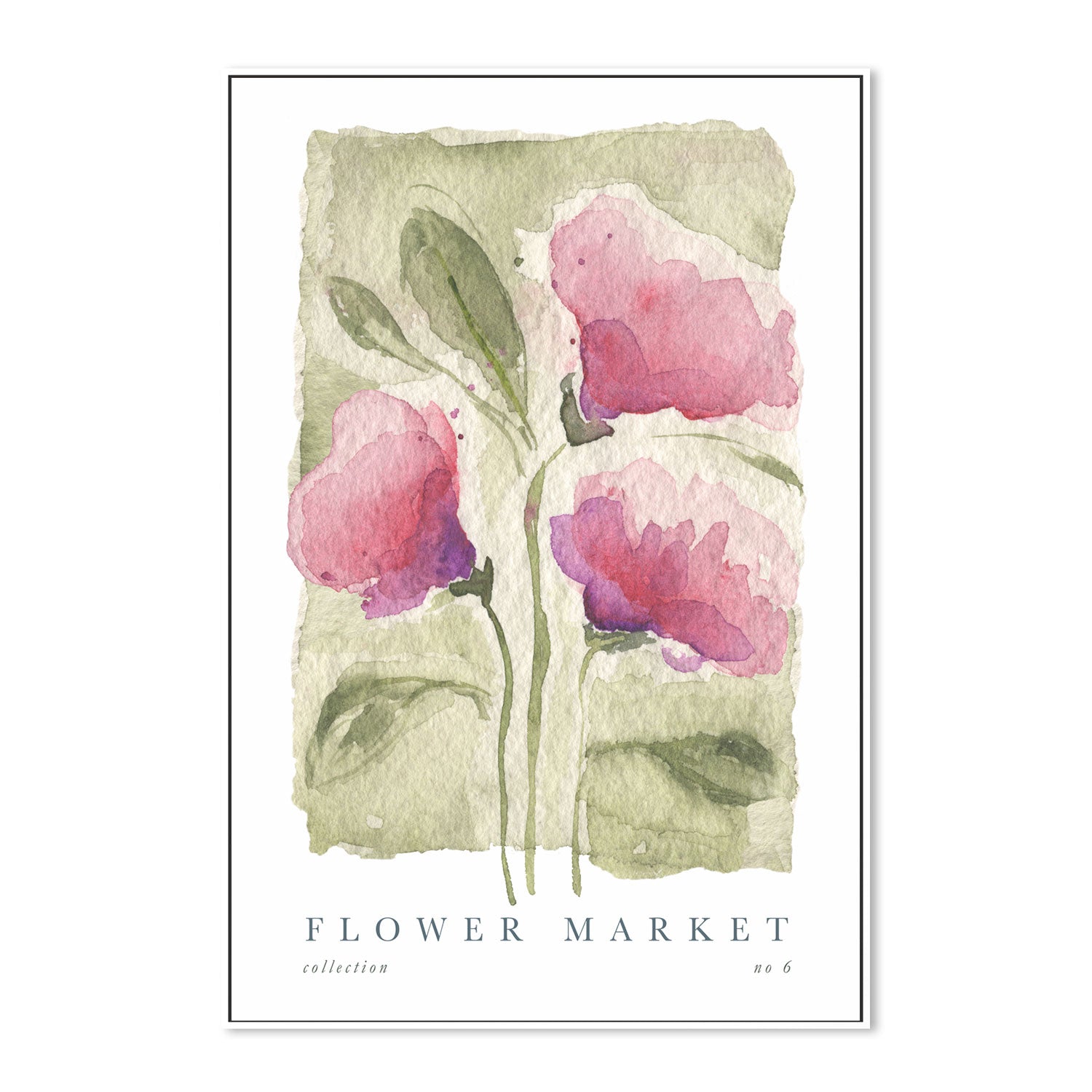 wall-art-print-canvas-poster-framed-Flower Market, Style F-GIOIA-WALL-ART