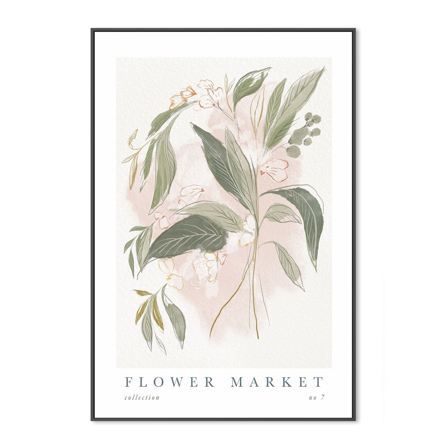 wall-art-print-canvas-poster-framed-Flower Market, Style G-GIOIA-WALL-ART