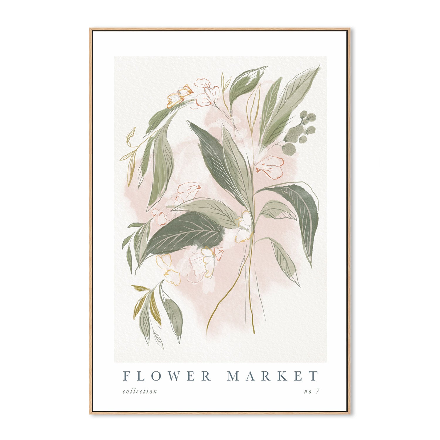 wall-art-print-canvas-poster-framed-Flower Market, Style G-GIOIA-WALL-ART