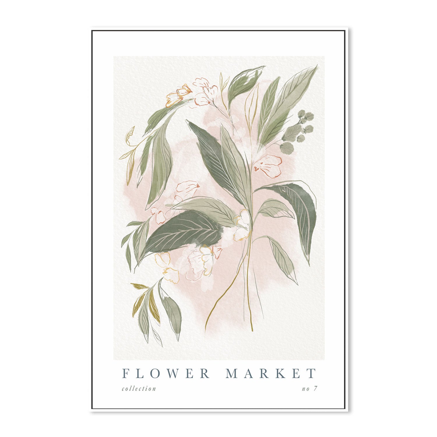 wall-art-print-canvas-poster-framed-Flower Market, Style G-GIOIA-WALL-ART