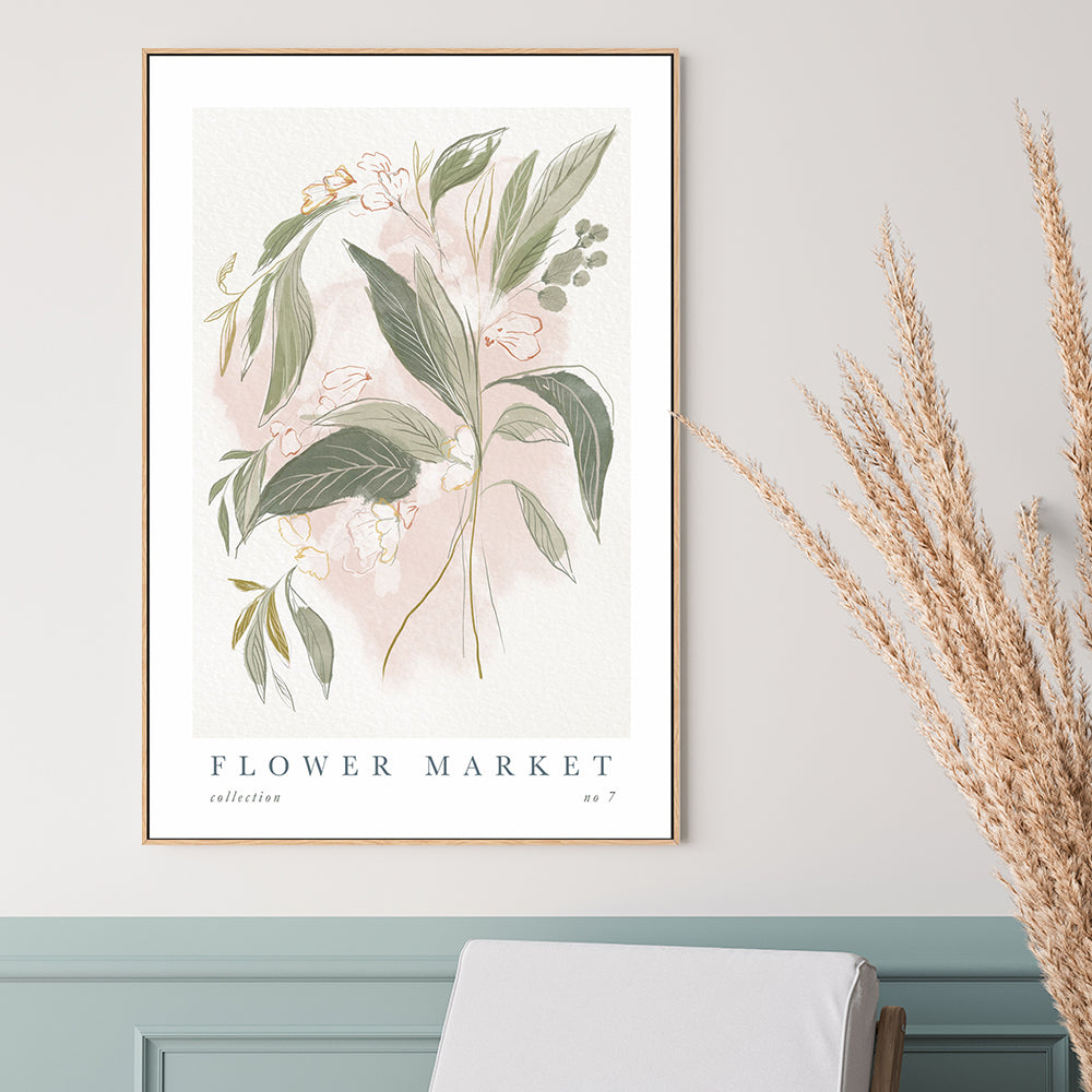 wall-art-print-canvas-poster-framed-Flower Market, Style G-GIOIA-WALL-ART