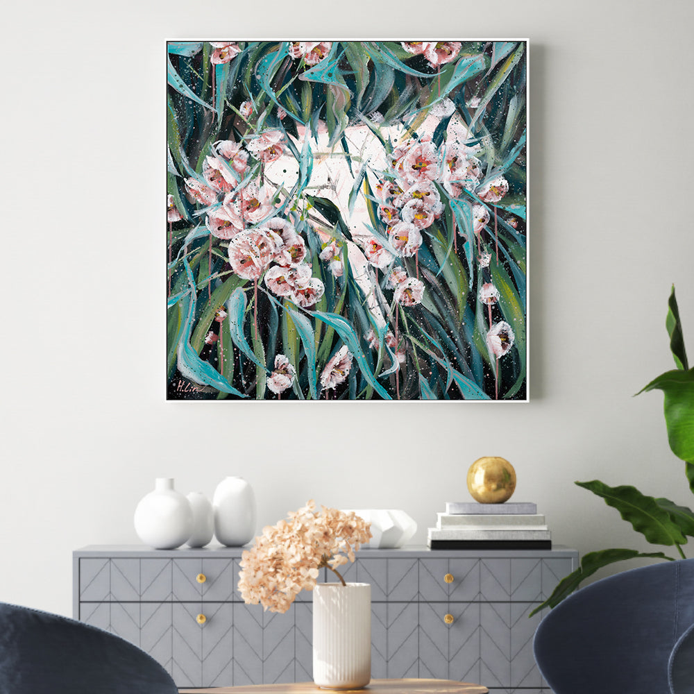 wall-art-print-canvas-poster-framed-Flowering Gum , By Hsin Lin-GIOIA-WALL-ART