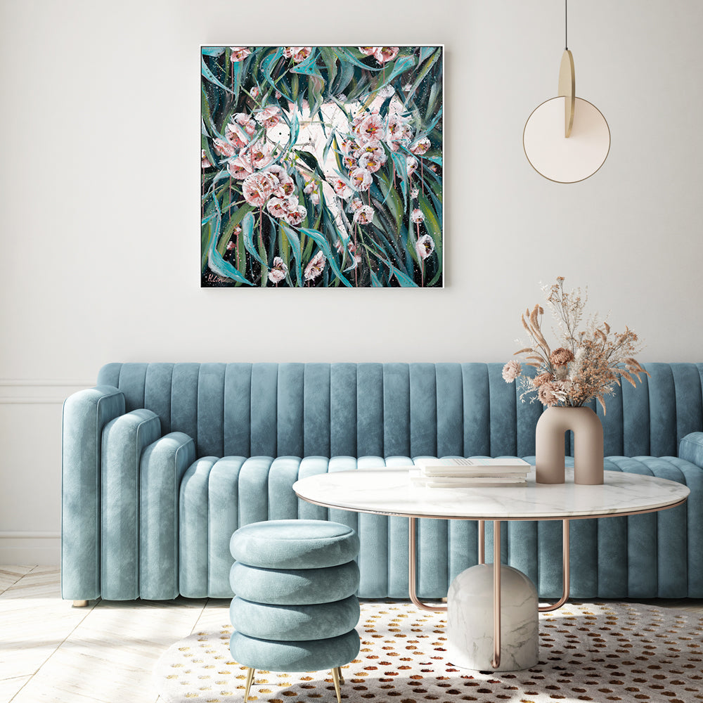 wall-art-print-canvas-poster-framed-Flowering Gum , By Hsin Lin-GIOIA-WALL-ART