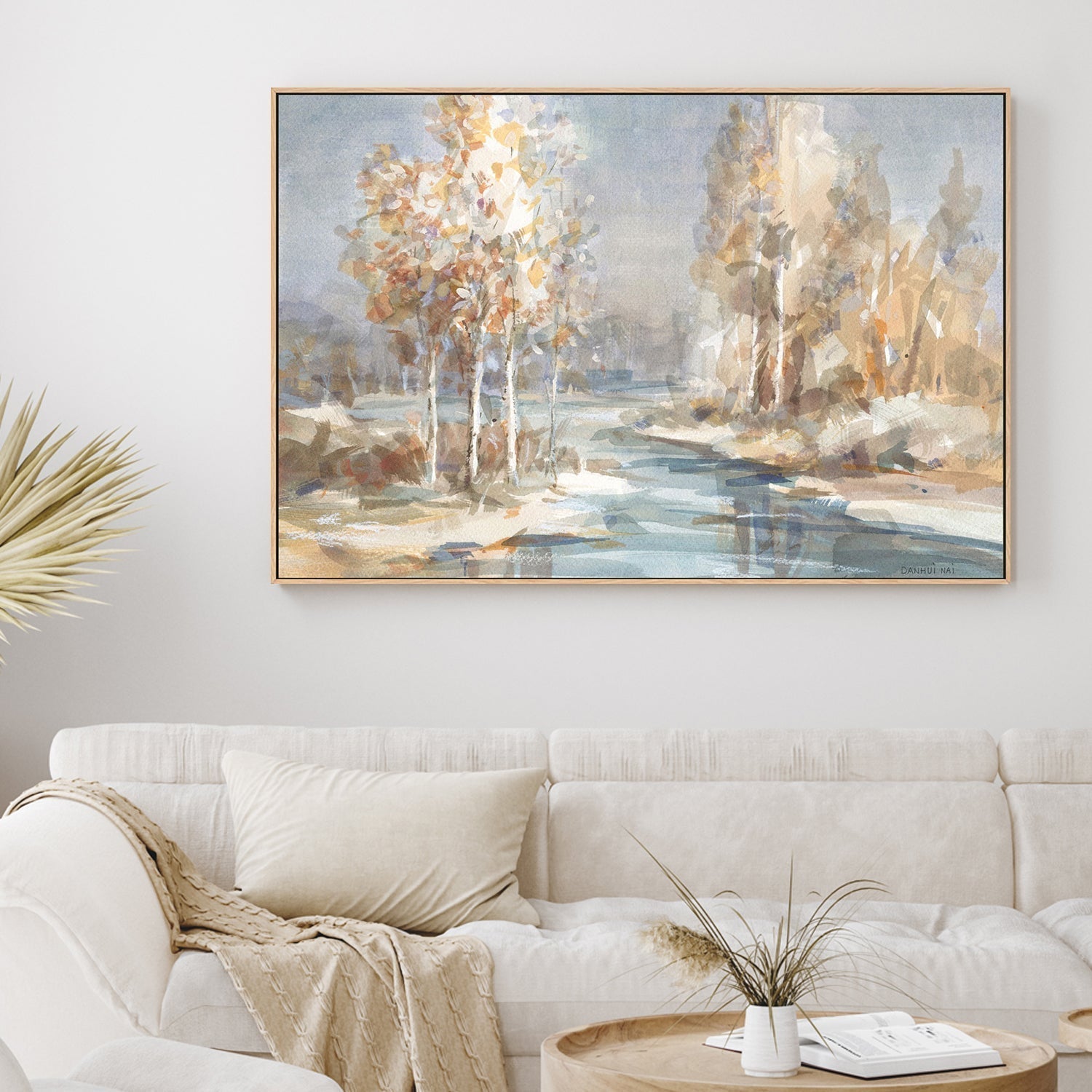 wall-art-print-canvas-poster-framed-Flowing River-by-Danhui Nai-Gioia Wall Art