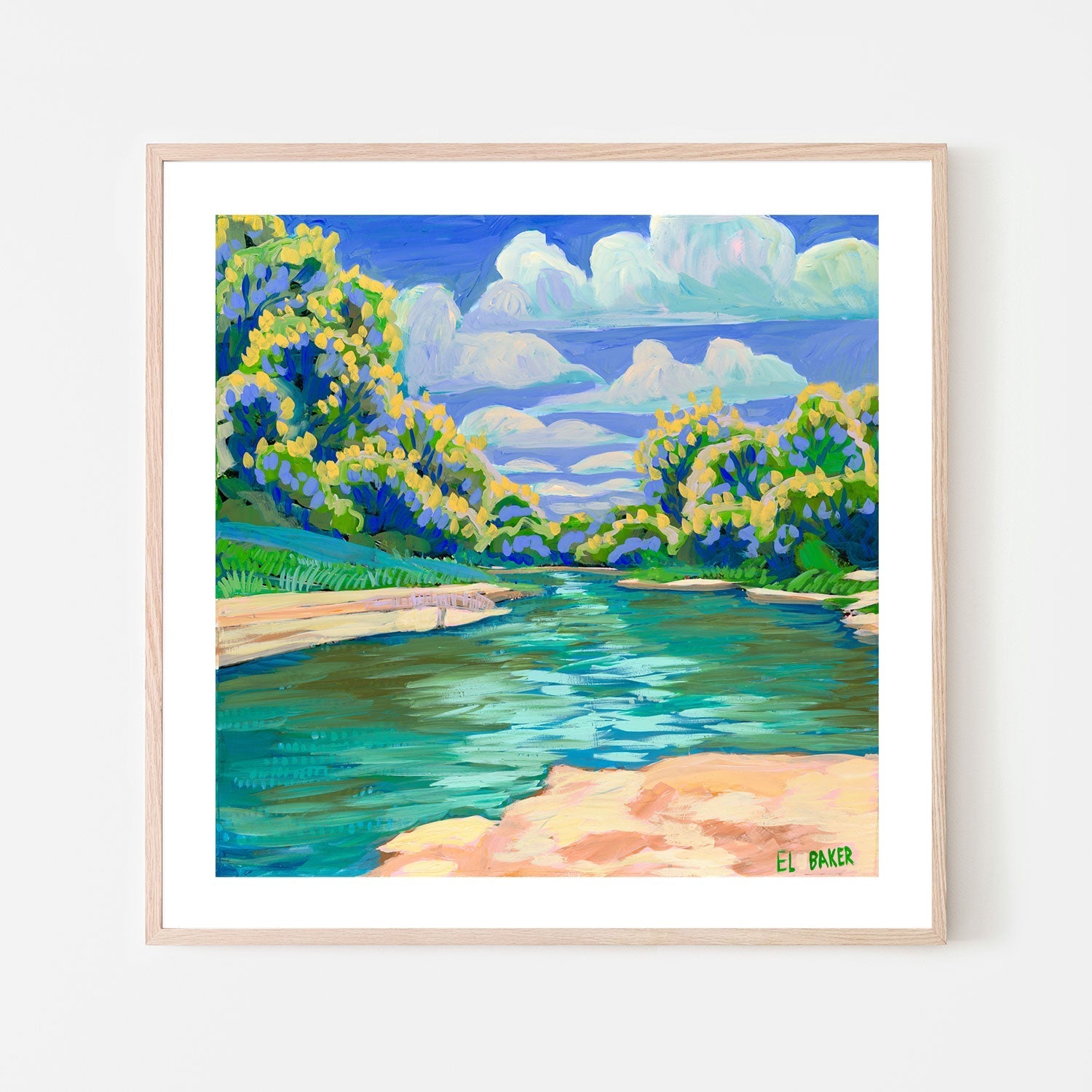 wall-art-print-canvas-poster-framed-Flowing River , By Eleanor Baker-6