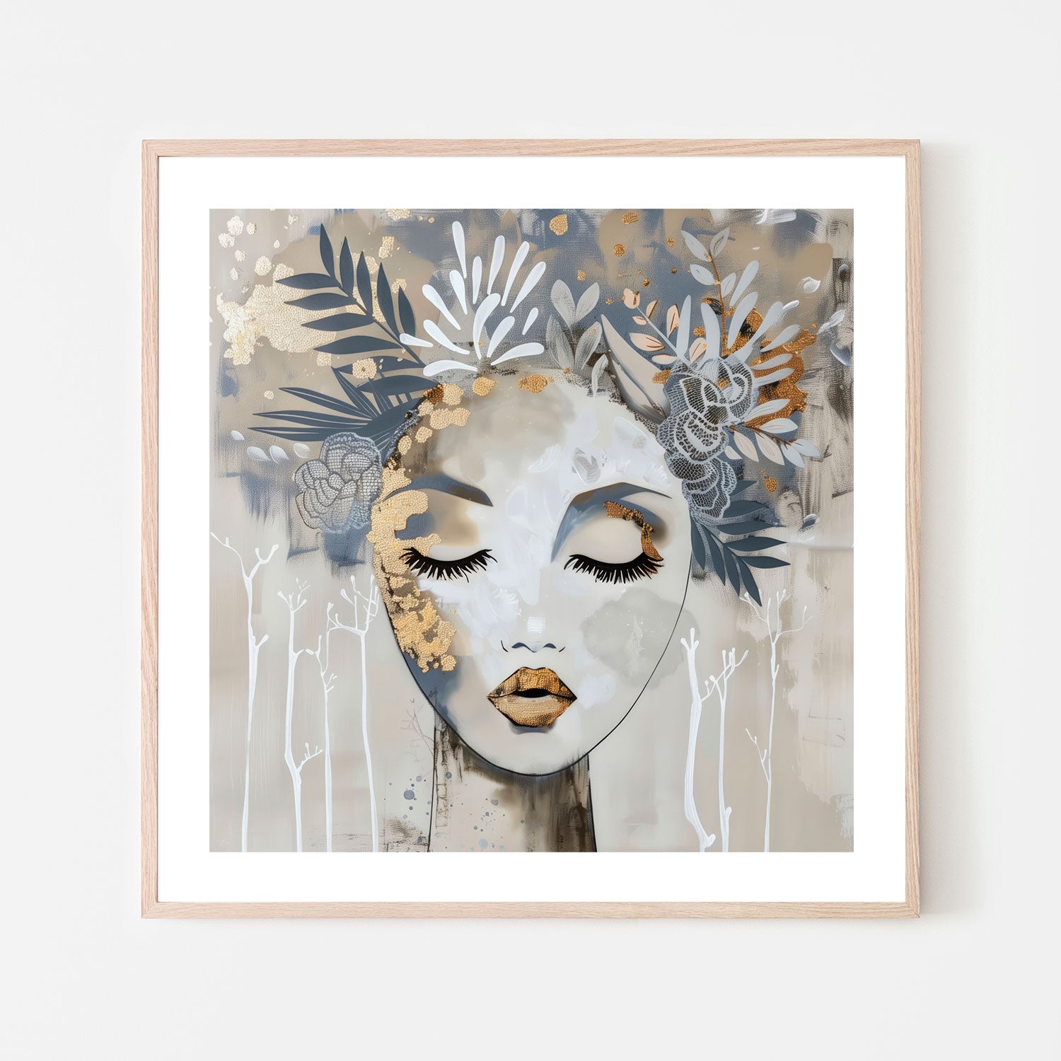 wall-art-print-canvas-poster-framed-Fluer, Style A , By Bella Eve-6