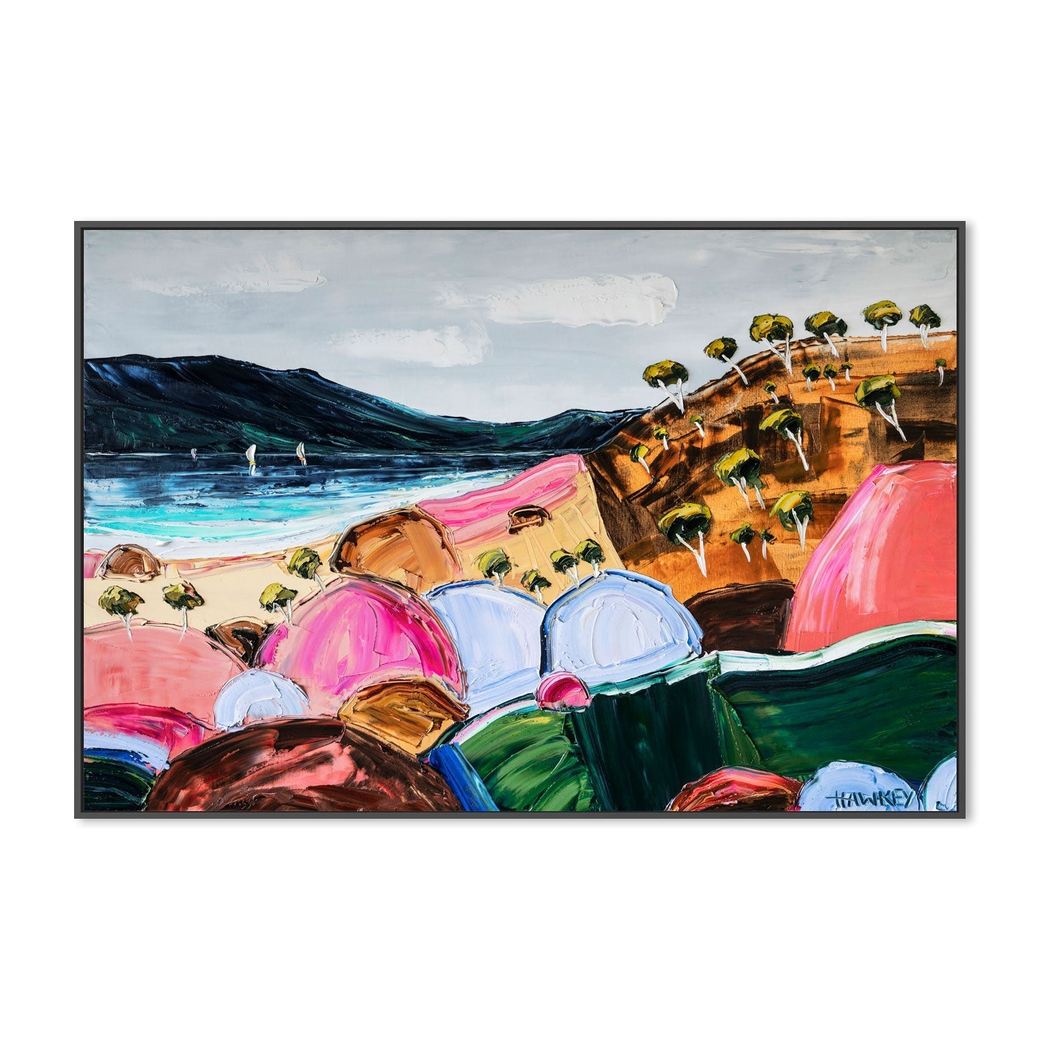 wall-art-print-canvas-poster-framed-Free By The Sea , By Angela Hawkey-3