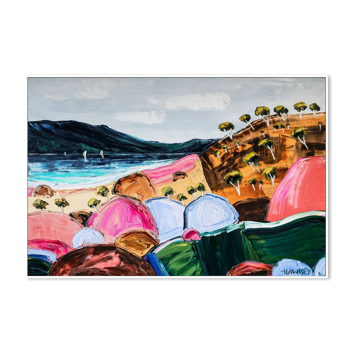 wall-art-print-canvas-poster-framed-Free By The Sea , By Angela Hawkey-5