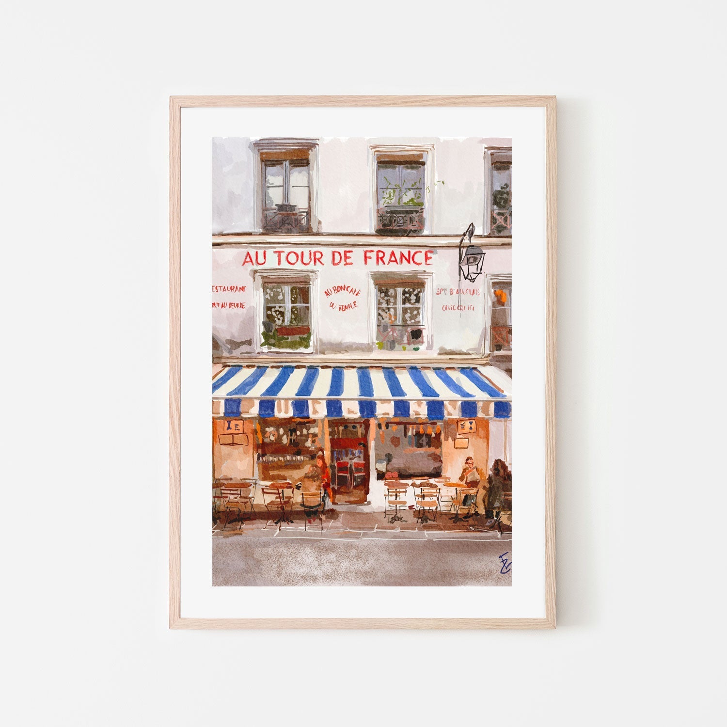 wall-art-print-canvas-poster-framed-French Bistro , By Ekaterina Zagorska-6