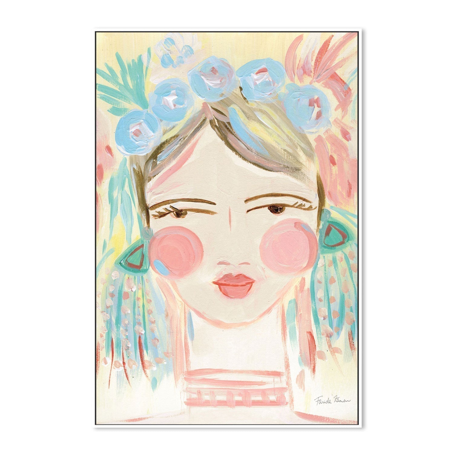 wall-art-print-canvas-poster-framed-Fresh Face, Style A-by-Farida Zaman-Gioia Wall Art