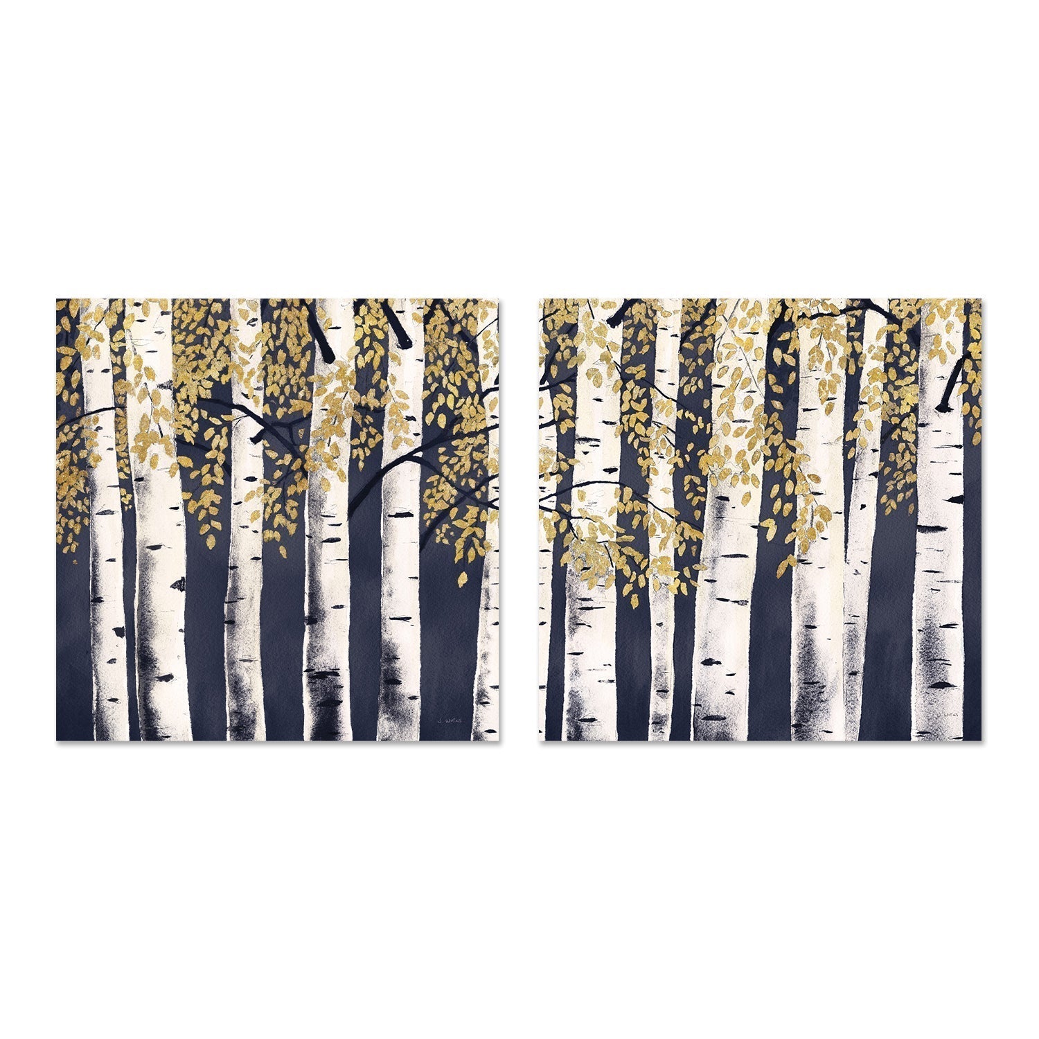 wall-art-print-canvas-poster-framed-Fresh Forest, Set of 2-by-James Wiens-Gioia Wall Art