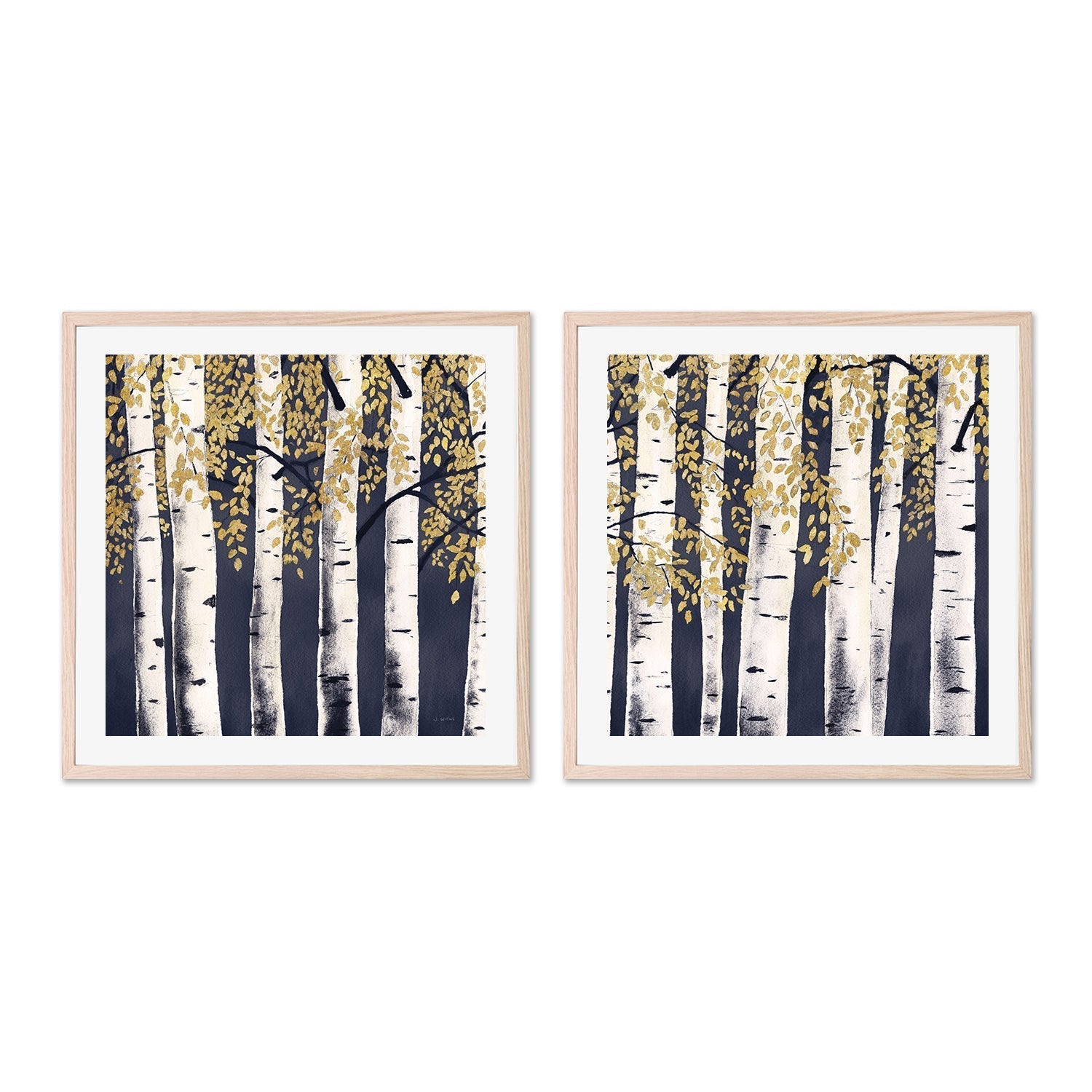 wall-art-print-canvas-poster-framed-Fresh Forest, Set of 2-by-James Wiens-Gioia Wall Art