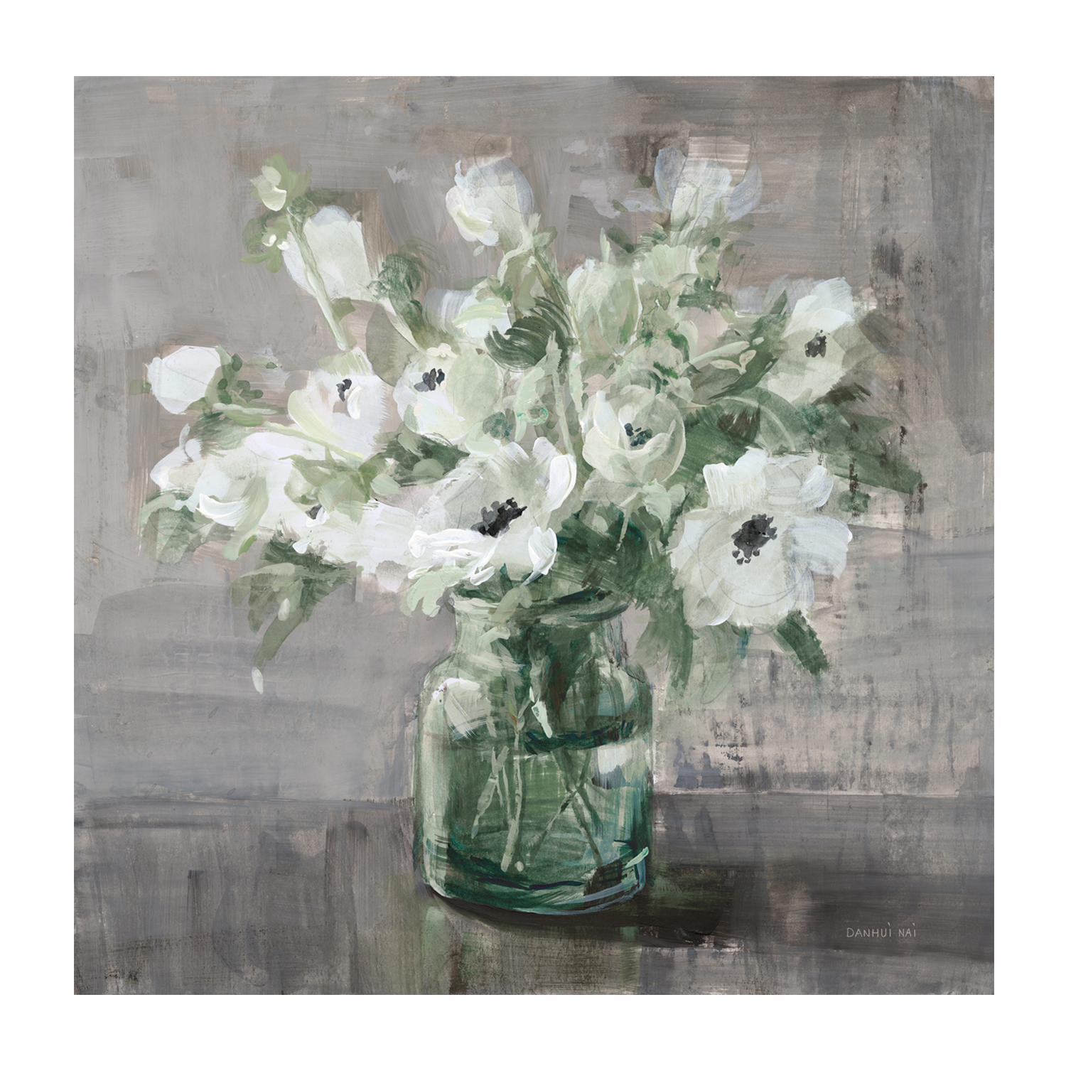 wall-art-print-canvas-poster-framed-Fresh Sage Anemones , By Danhui Nai-1