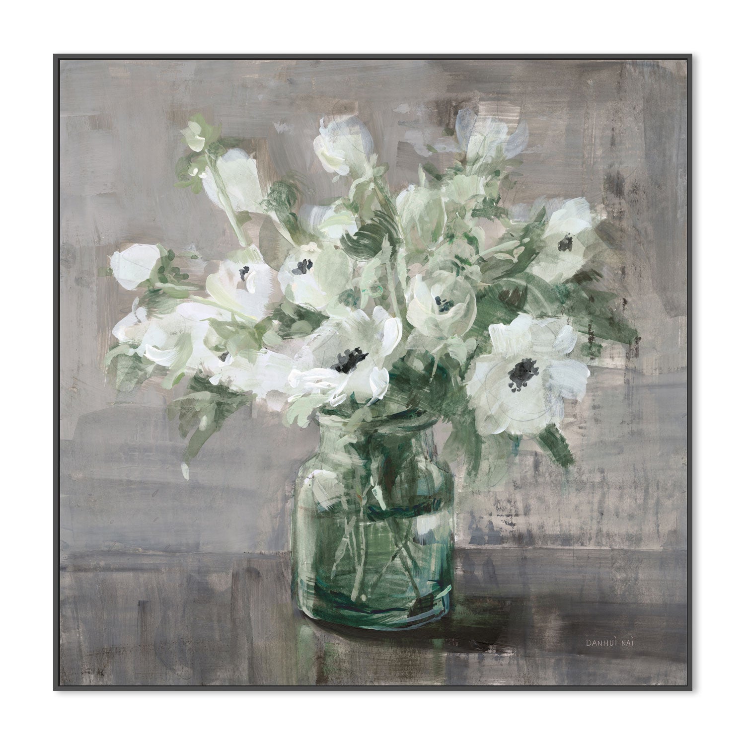 wall-art-print-canvas-poster-framed-Fresh Sage Anemones , By Danhui Nai-3