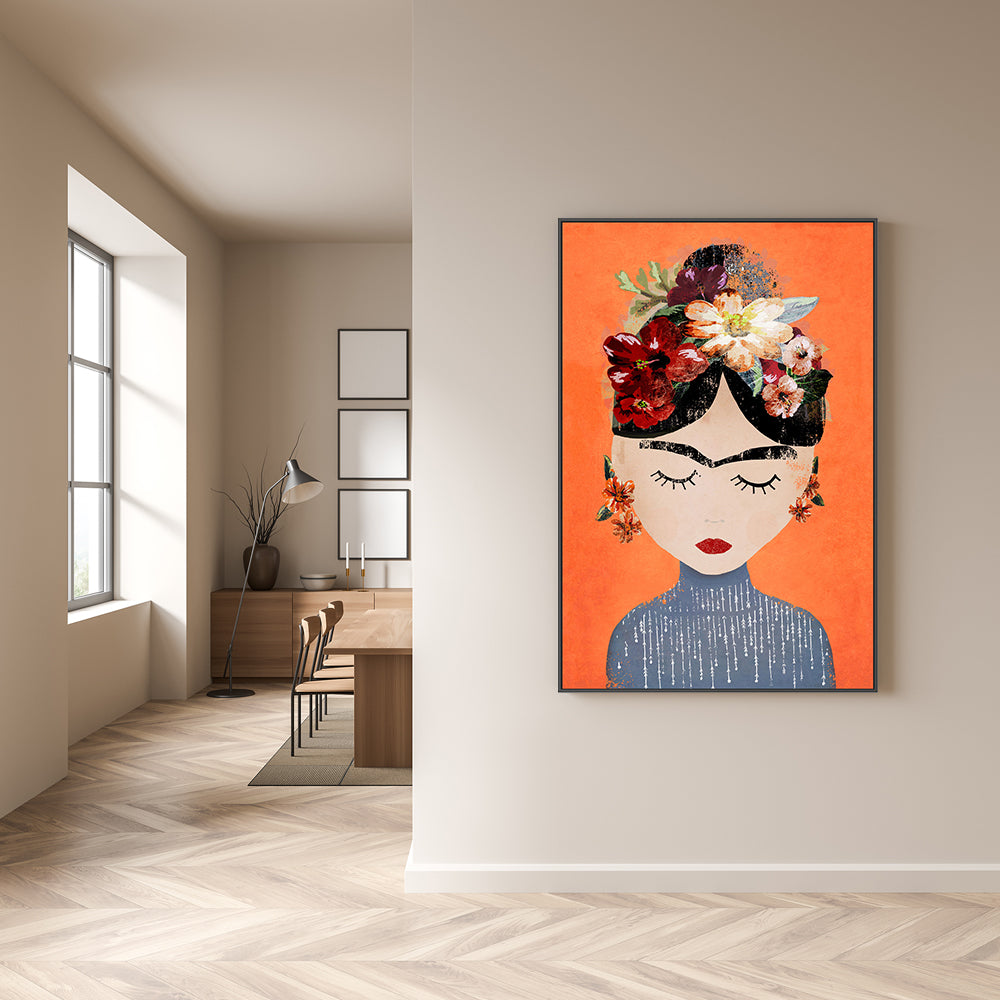 wall-art-print-canvas-poster-framed-Friday, Orange Version , By Treechild-GIOIA-WALL-ART