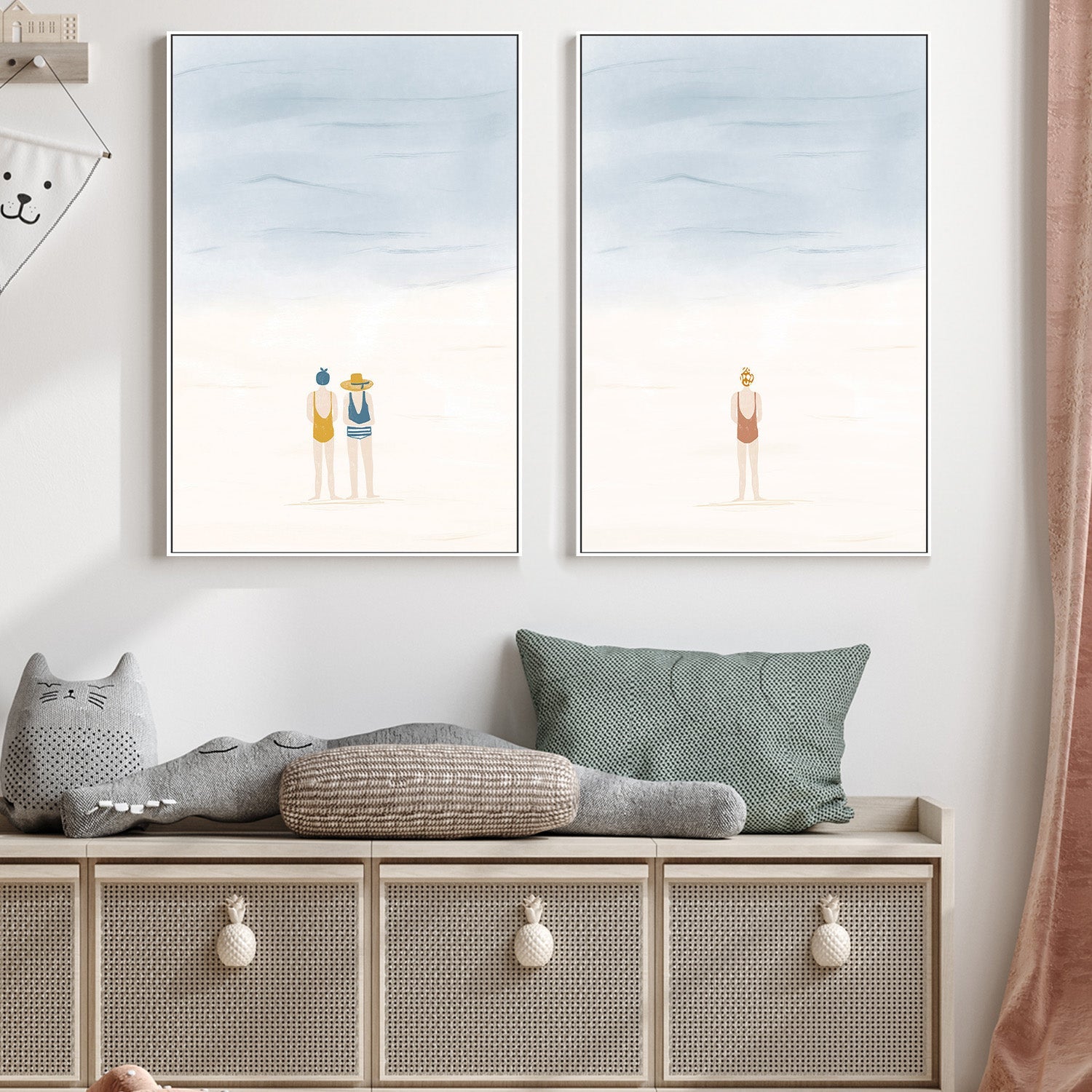 wall-art-print-canvas-poster-framed-Friends and Solitude, Set Of 2 , By Menina Lisboa-2