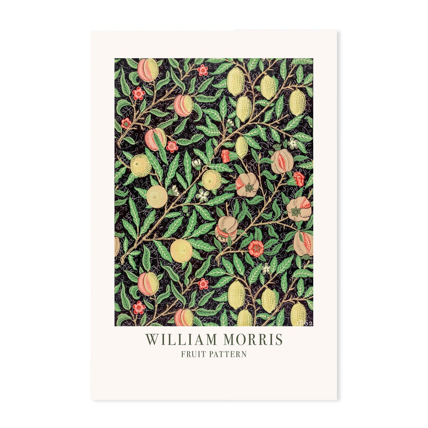 wall-art-print-canvas-poster-framed-Fruit Pattern , By William Morris-GIOIA-WALL-ART