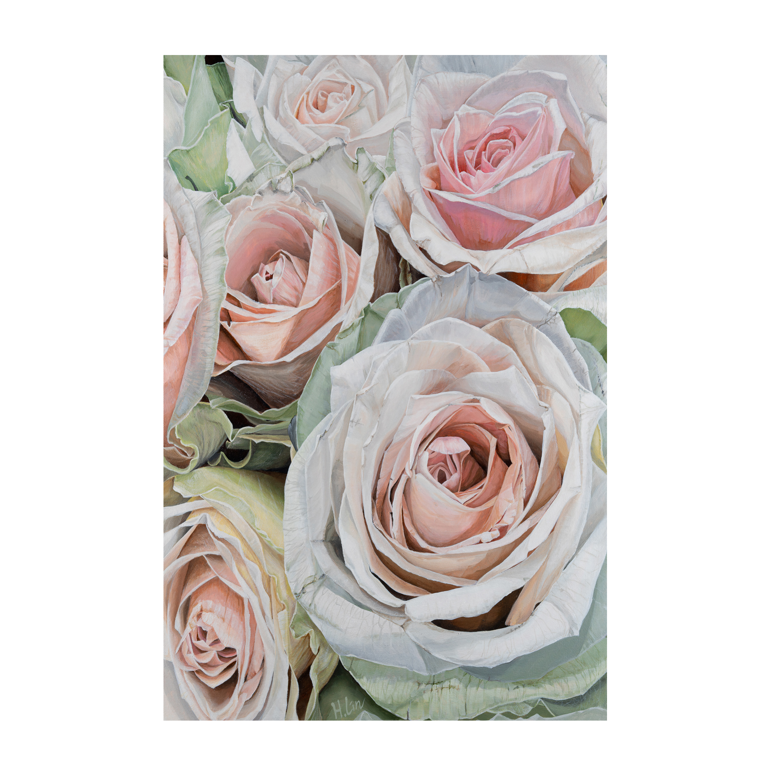 wall-art-print-canvas-poster-framed-Frutteto Roses , By Hsin Lin-GIOIA-WALL-ART