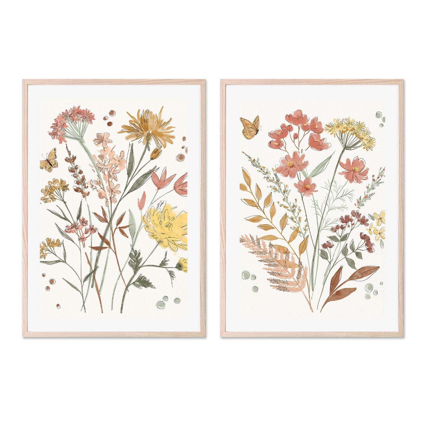 wall-art-print-canvas-poster-framed-Full Bloom, Style A & B, Set Of 2 , By Anne Tavoletti-6