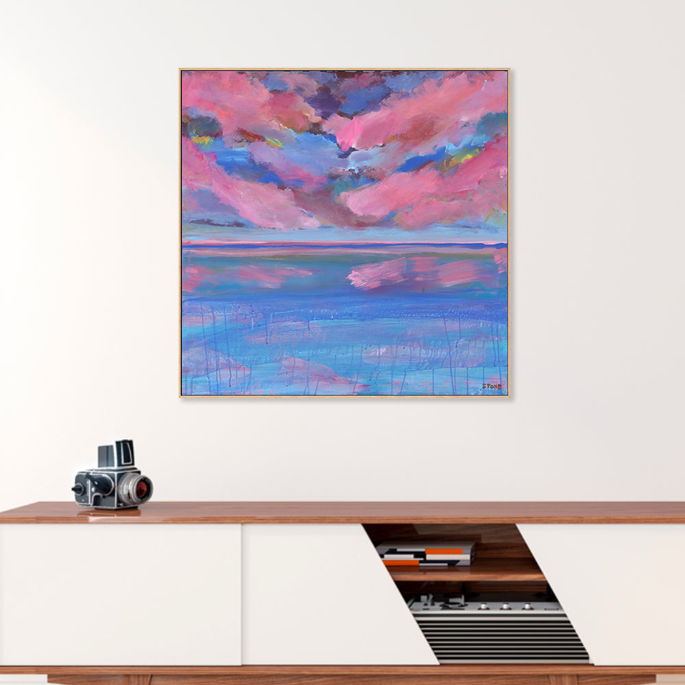 wall-art-print-canvas-poster-framed-Fuschsia Horizon , By Belinda Stone-2