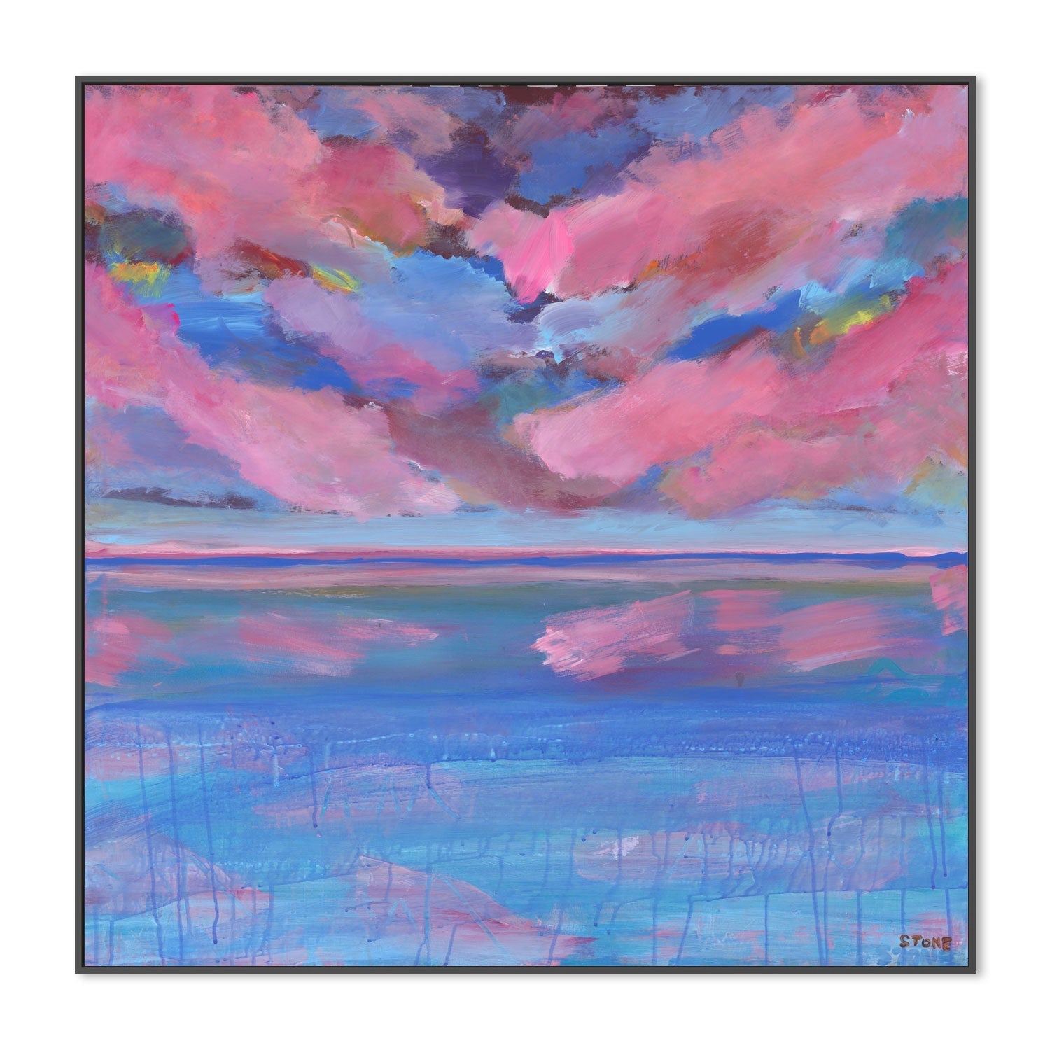 wall-art-print-canvas-poster-framed-Fuschsia Horizon , By Belinda Stone-3