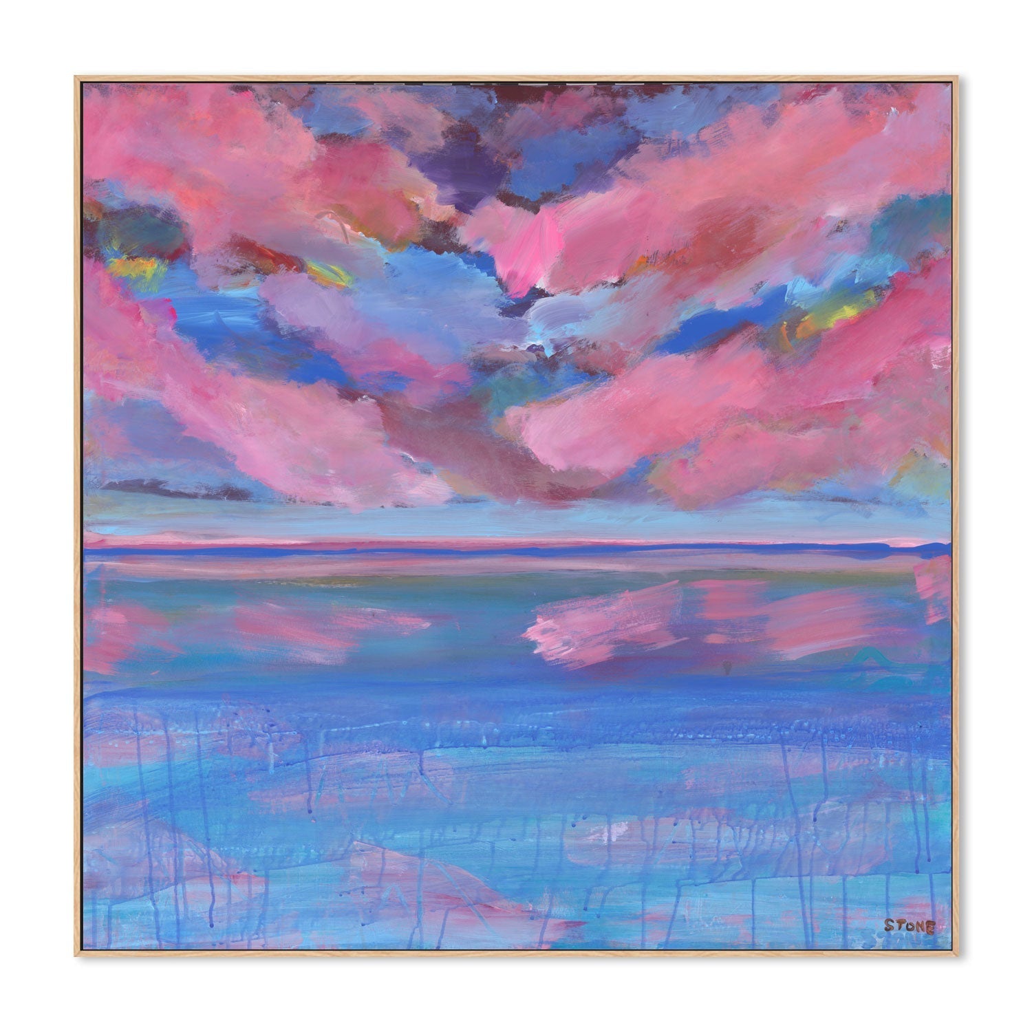 wall-art-print-canvas-poster-framed-Fuschsia Horizon , By Belinda Stone-4