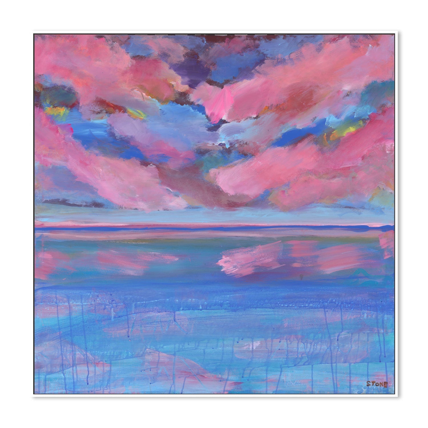 wall-art-print-canvas-poster-framed-Fuschsia Horizon , By Belinda Stone-5