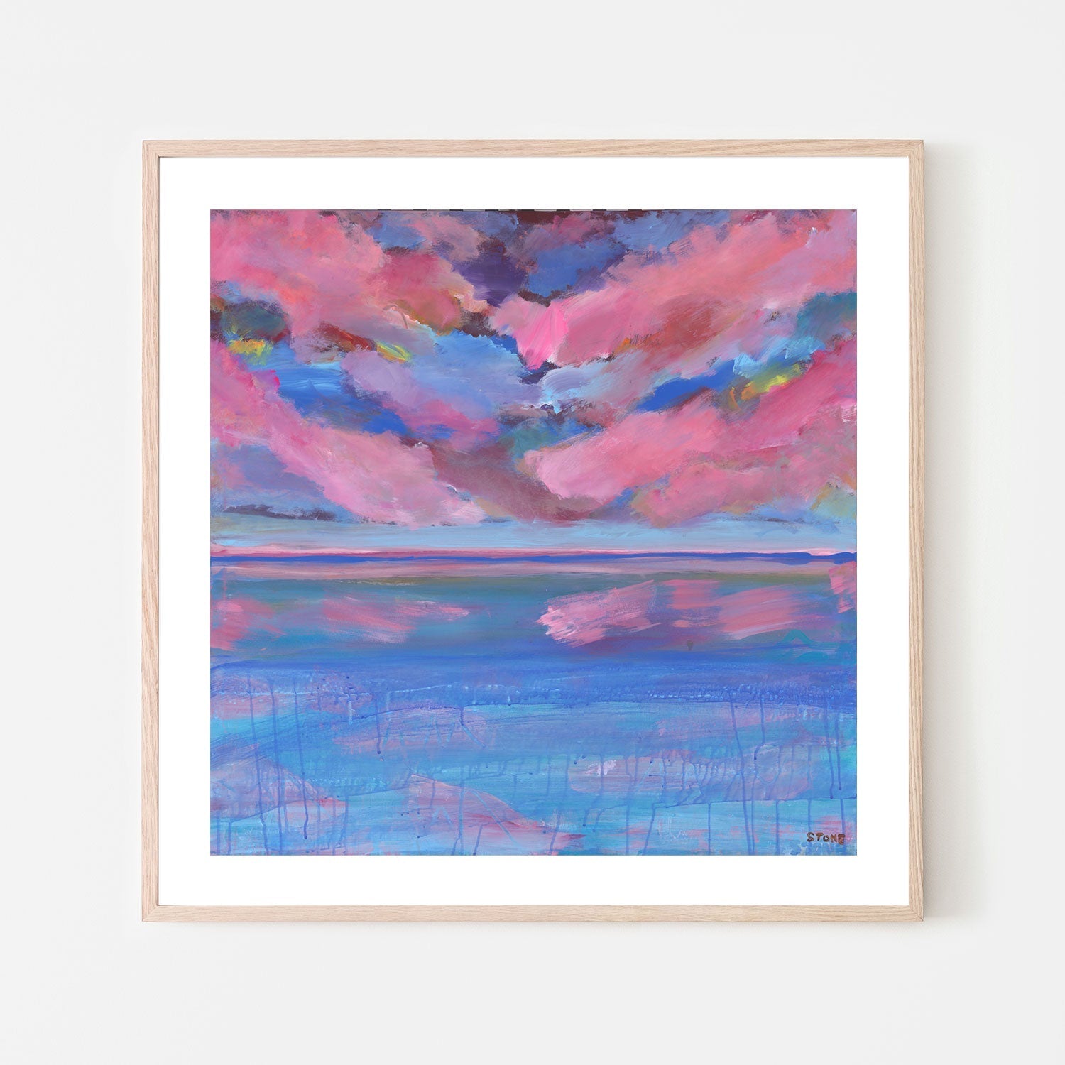 wall-art-print-canvas-poster-framed-Fuschsia Horizon , By Belinda Stone-6