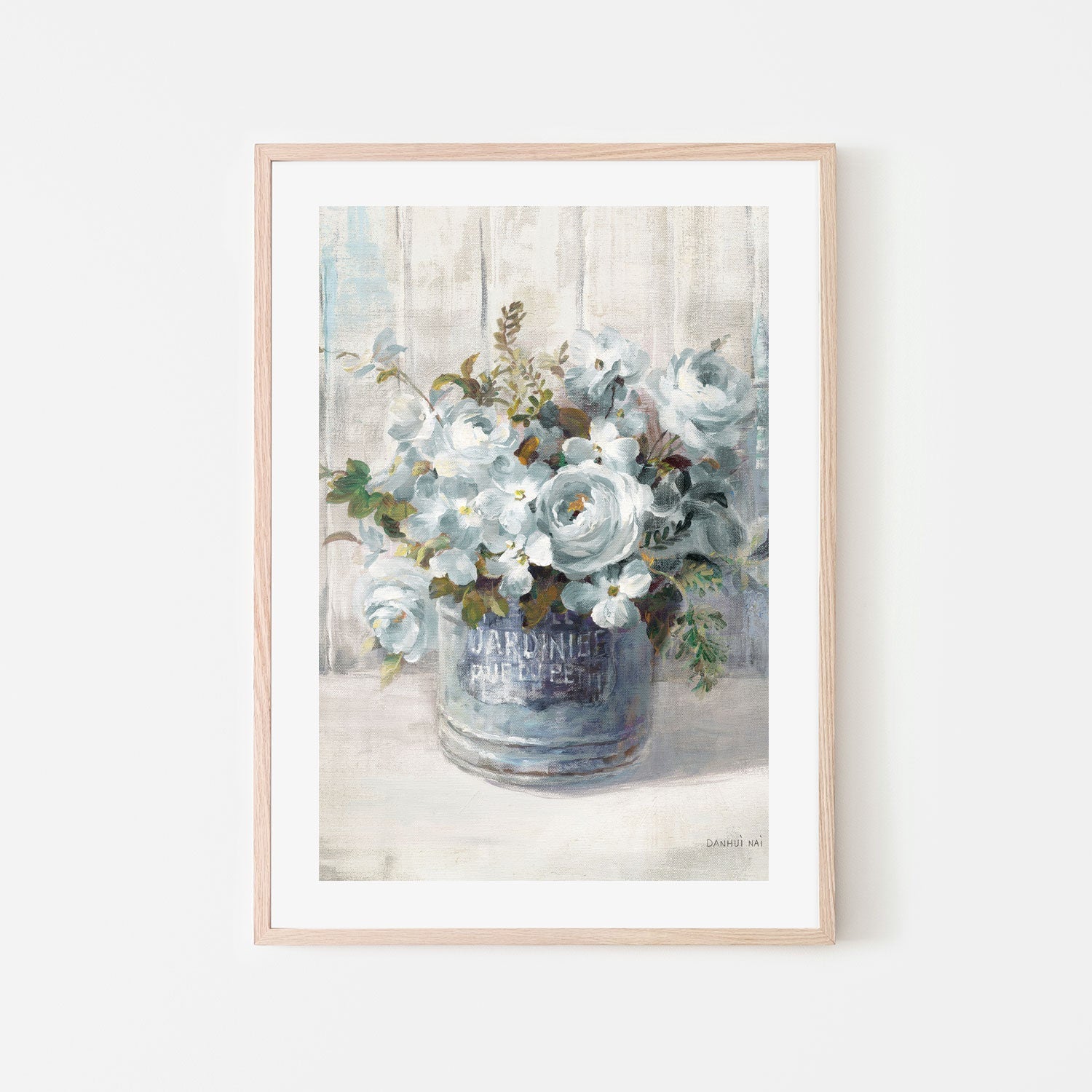 wall-art-print-canvas-poster-framed-Garden Blooms Blue, Style A , By Danhui Nai-6