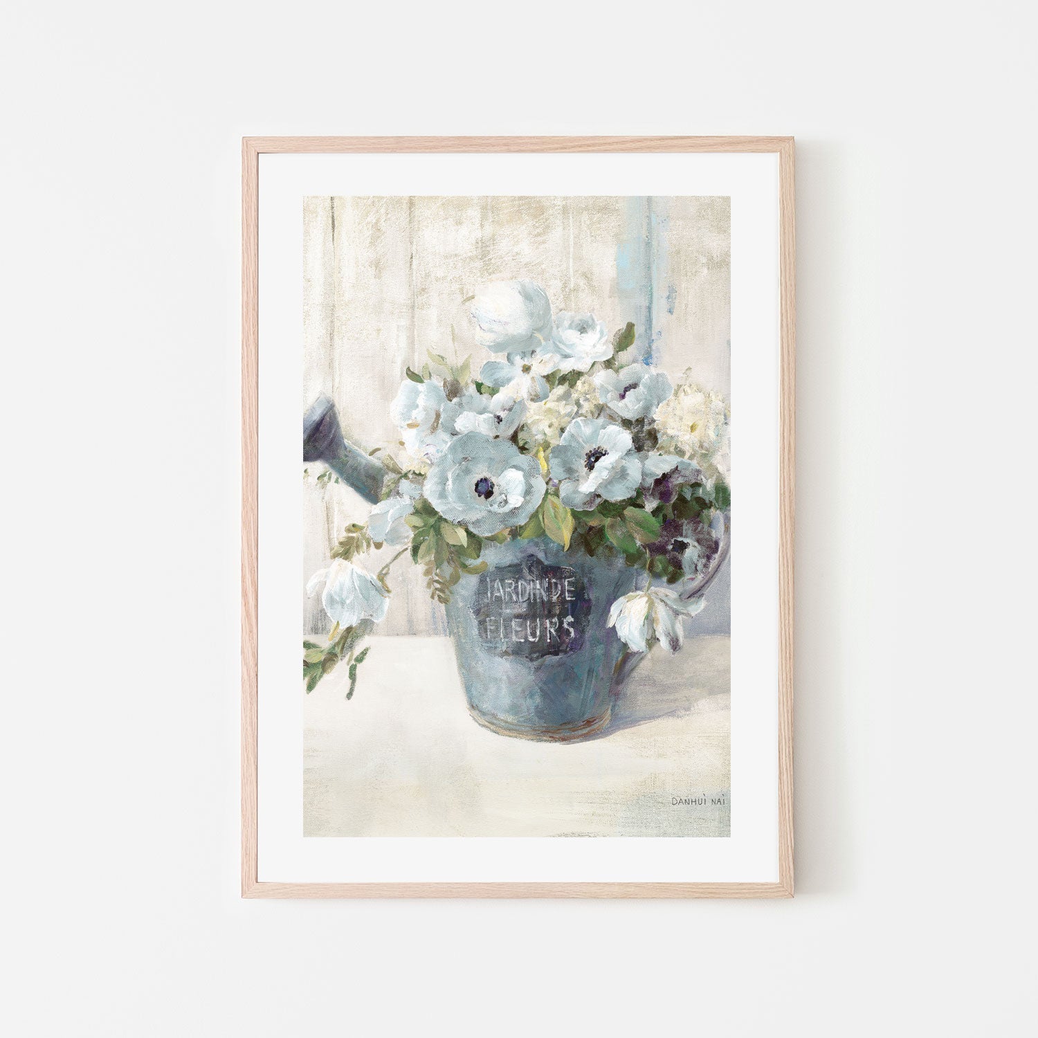 wall-art-print-canvas-poster-framed-Garden Blooms Blue, Style B , By Danhui Nai-6